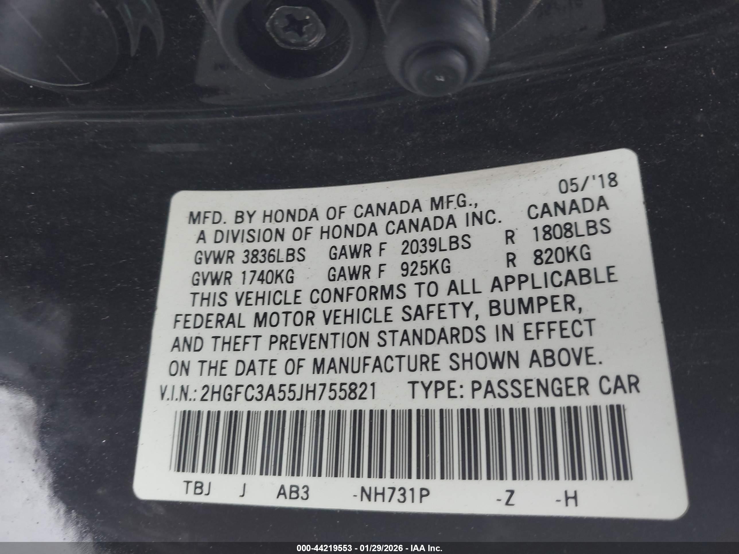 HONDA CIVIC image 9