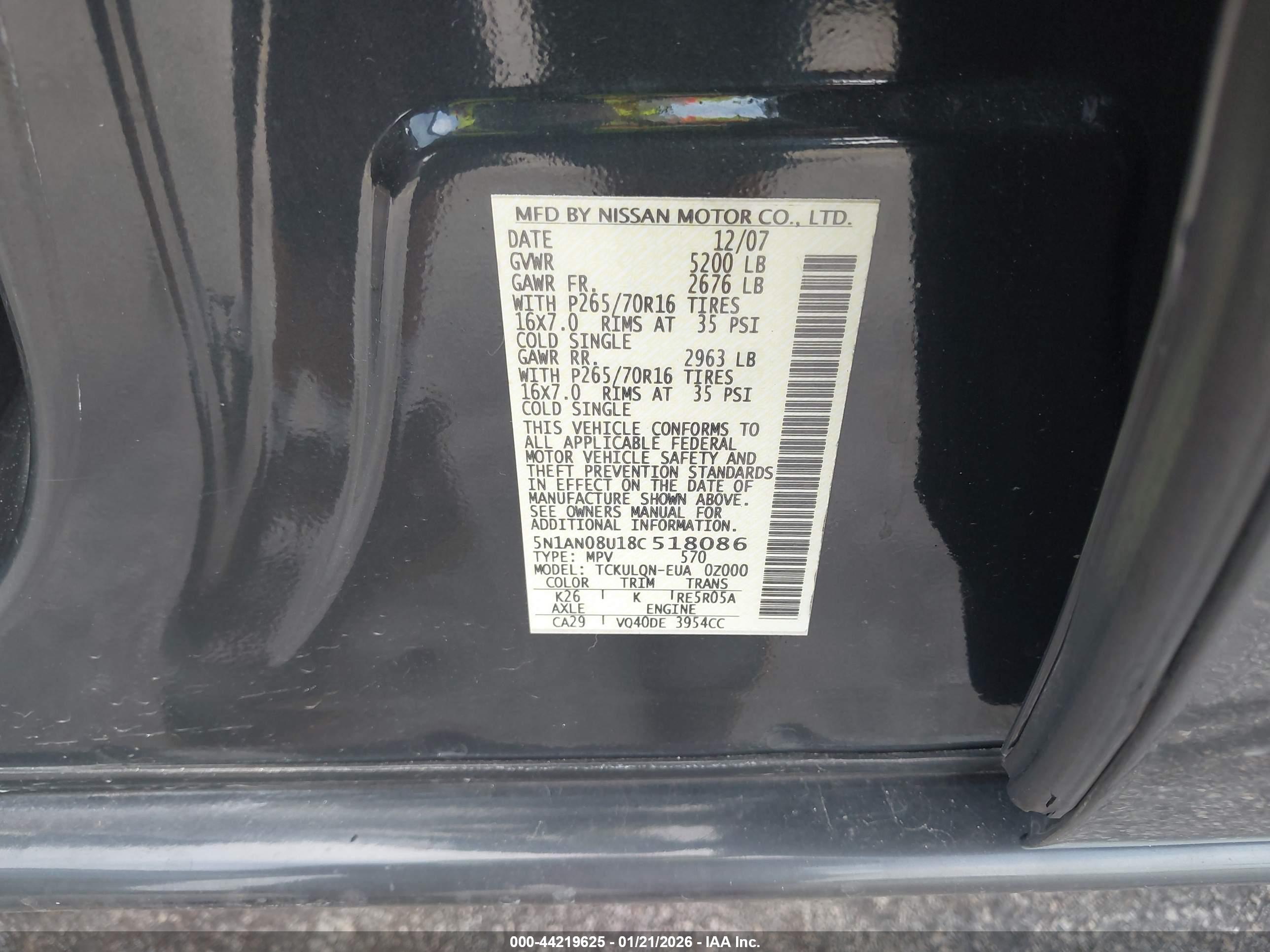 NISSAN XTERRA image 9