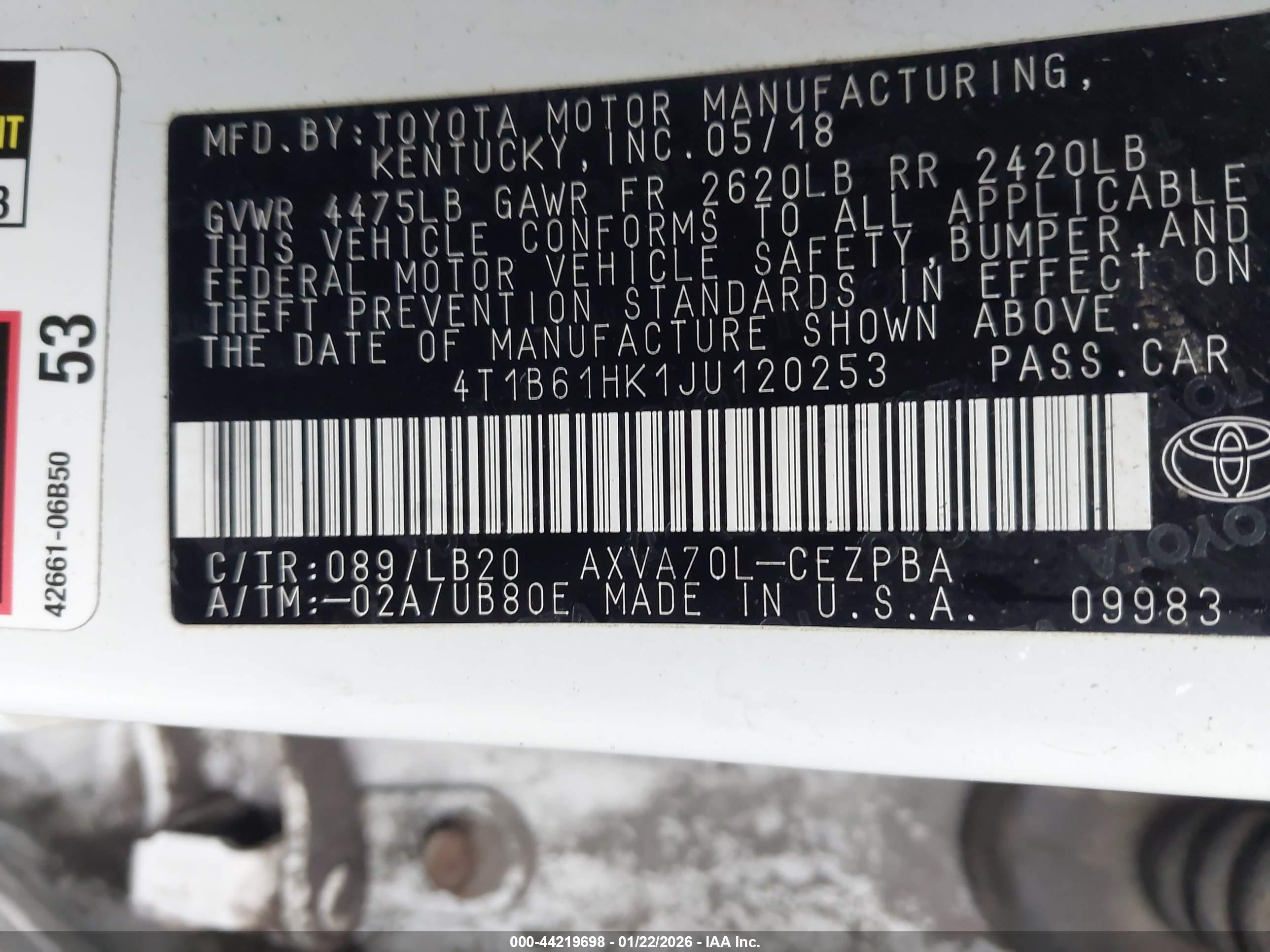 TOYOTA CAMRY image 9