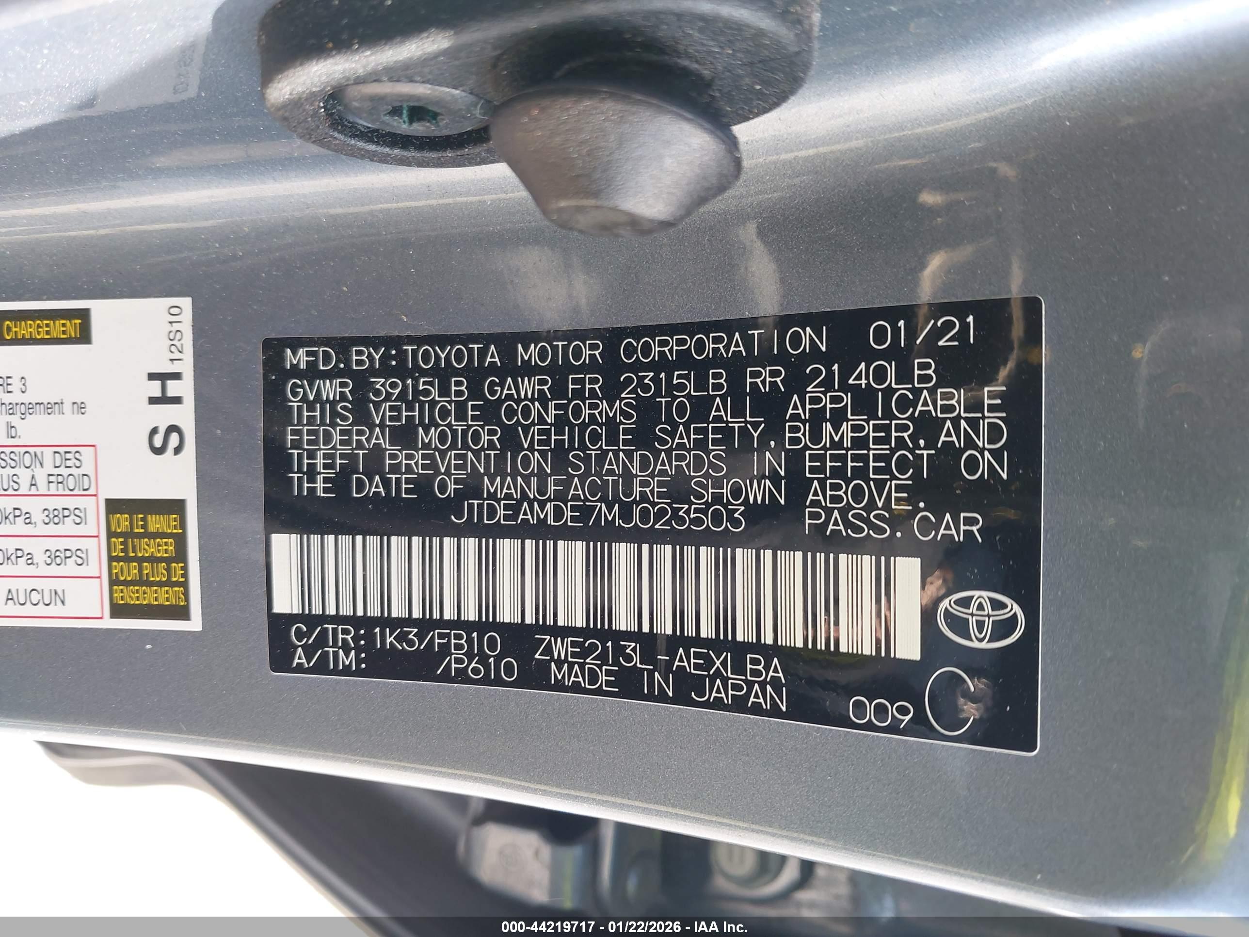 TOYOTA COROLLA image 9