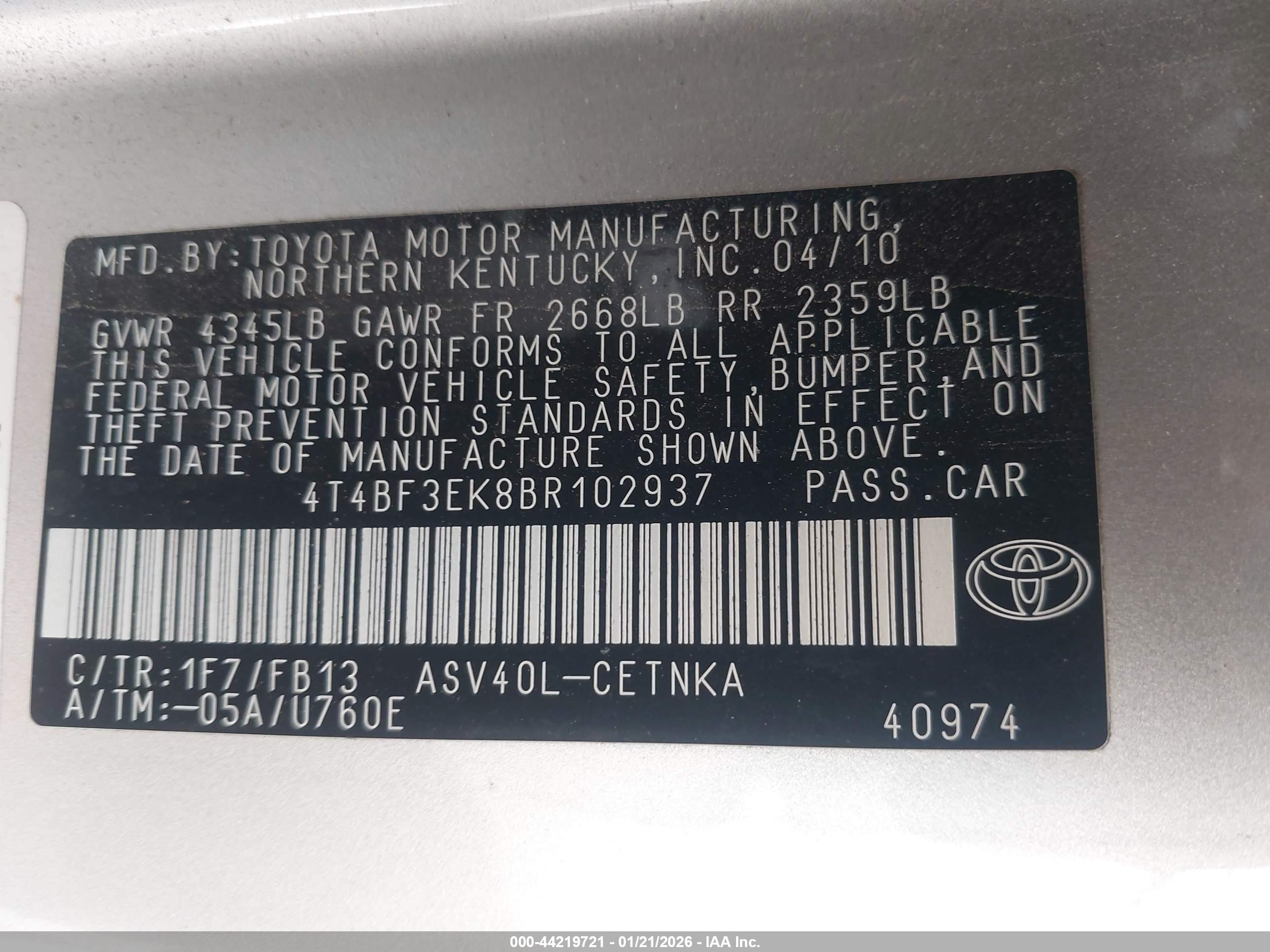 TOYOTA CAMRY image 9