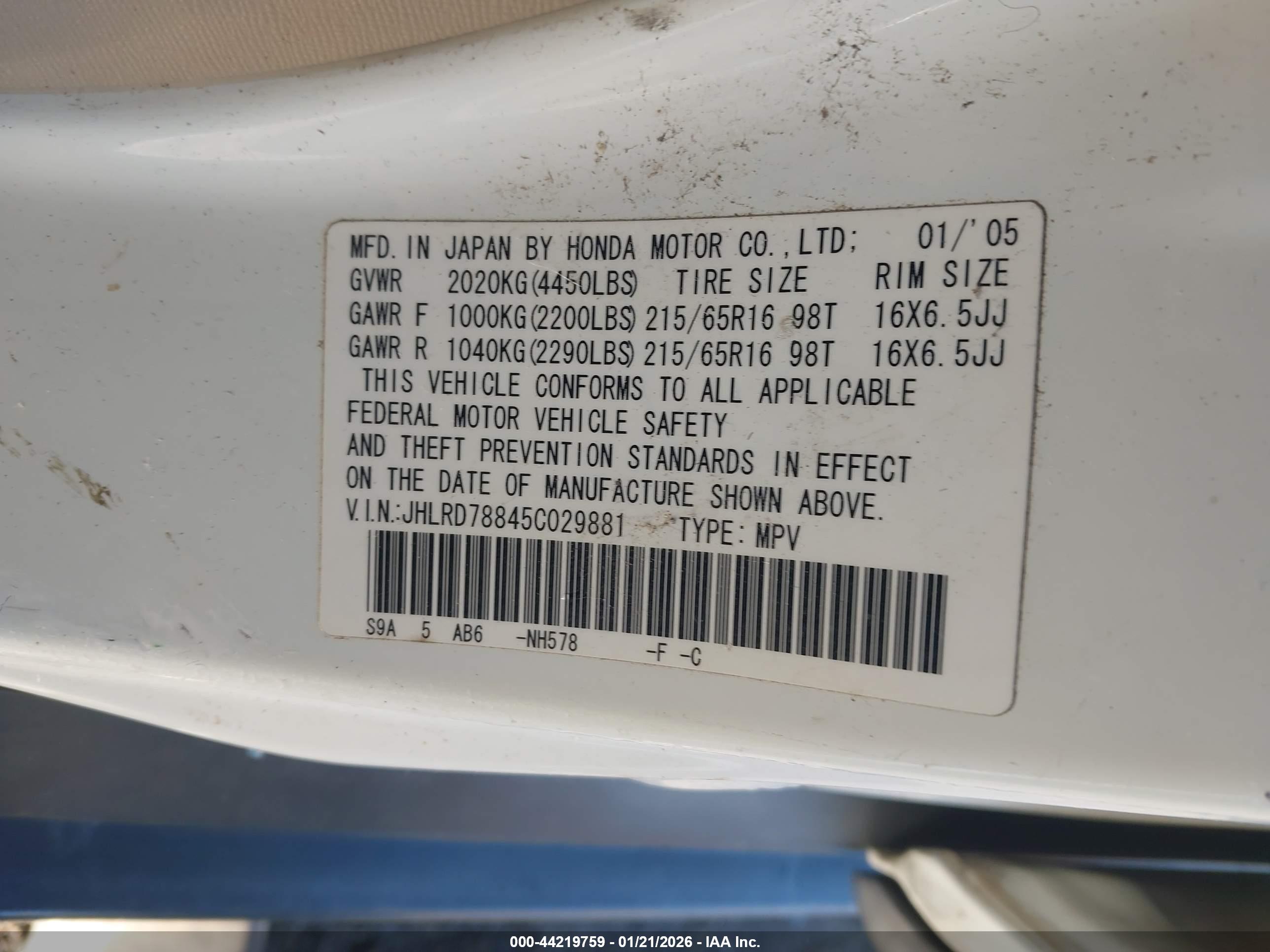 HONDA CR-V image 9