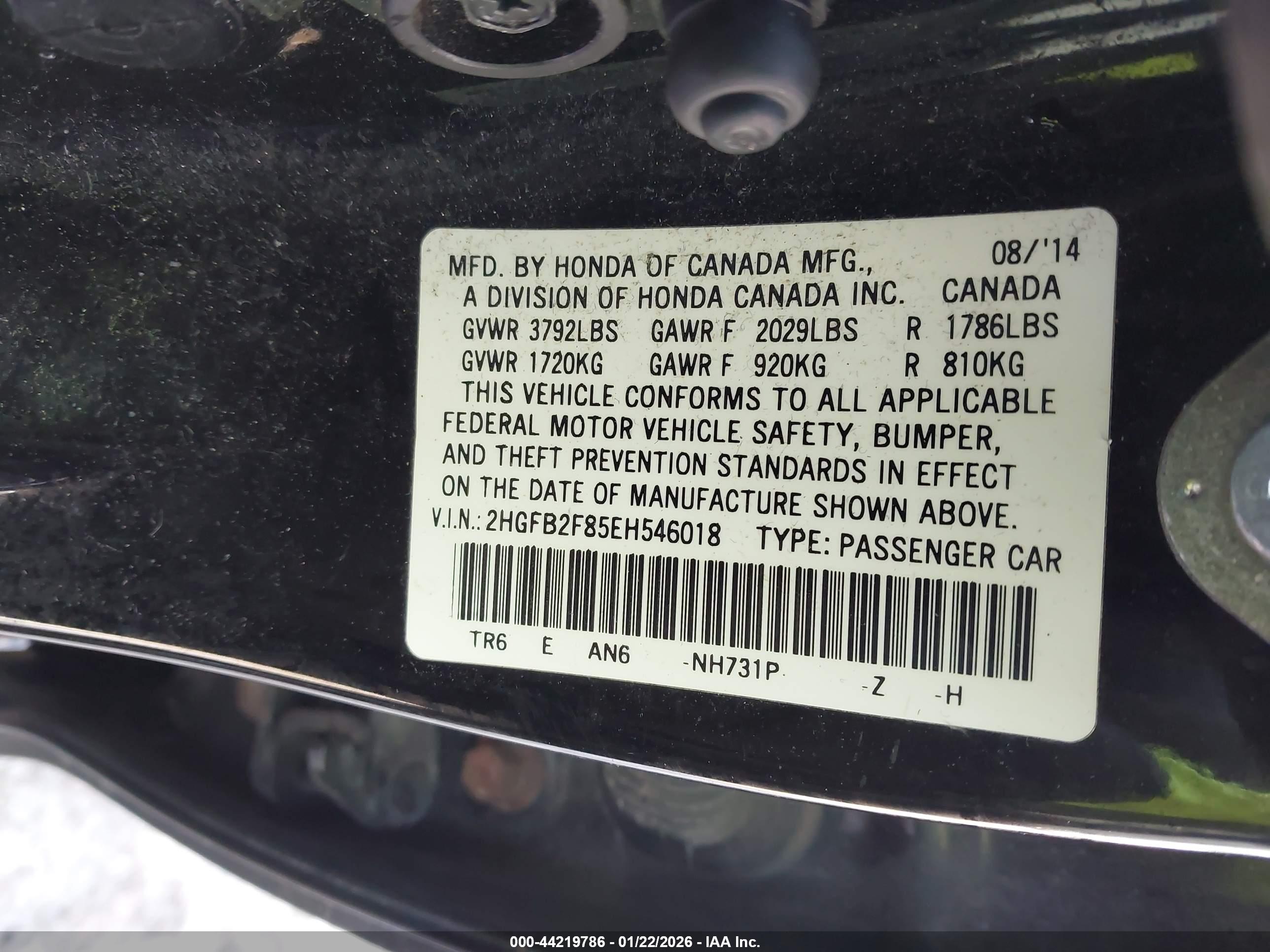 HONDA CIVIC image 9