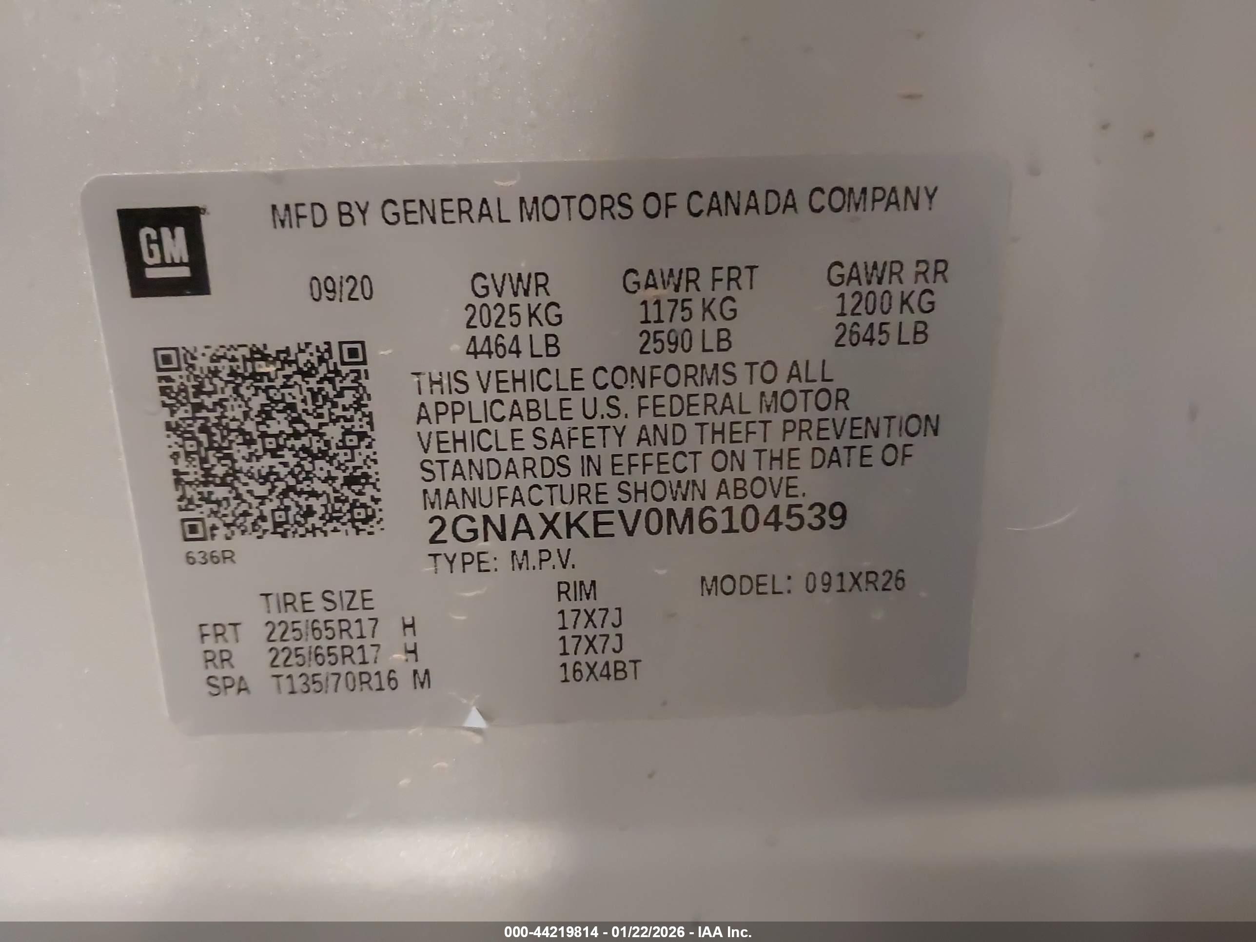 CHEVROLET EQUINOX image 9