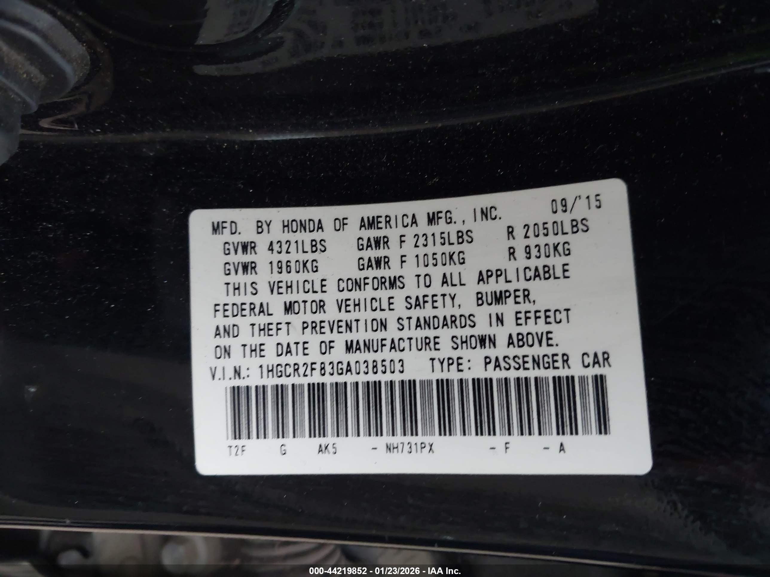 HONDA ACCORD image 9