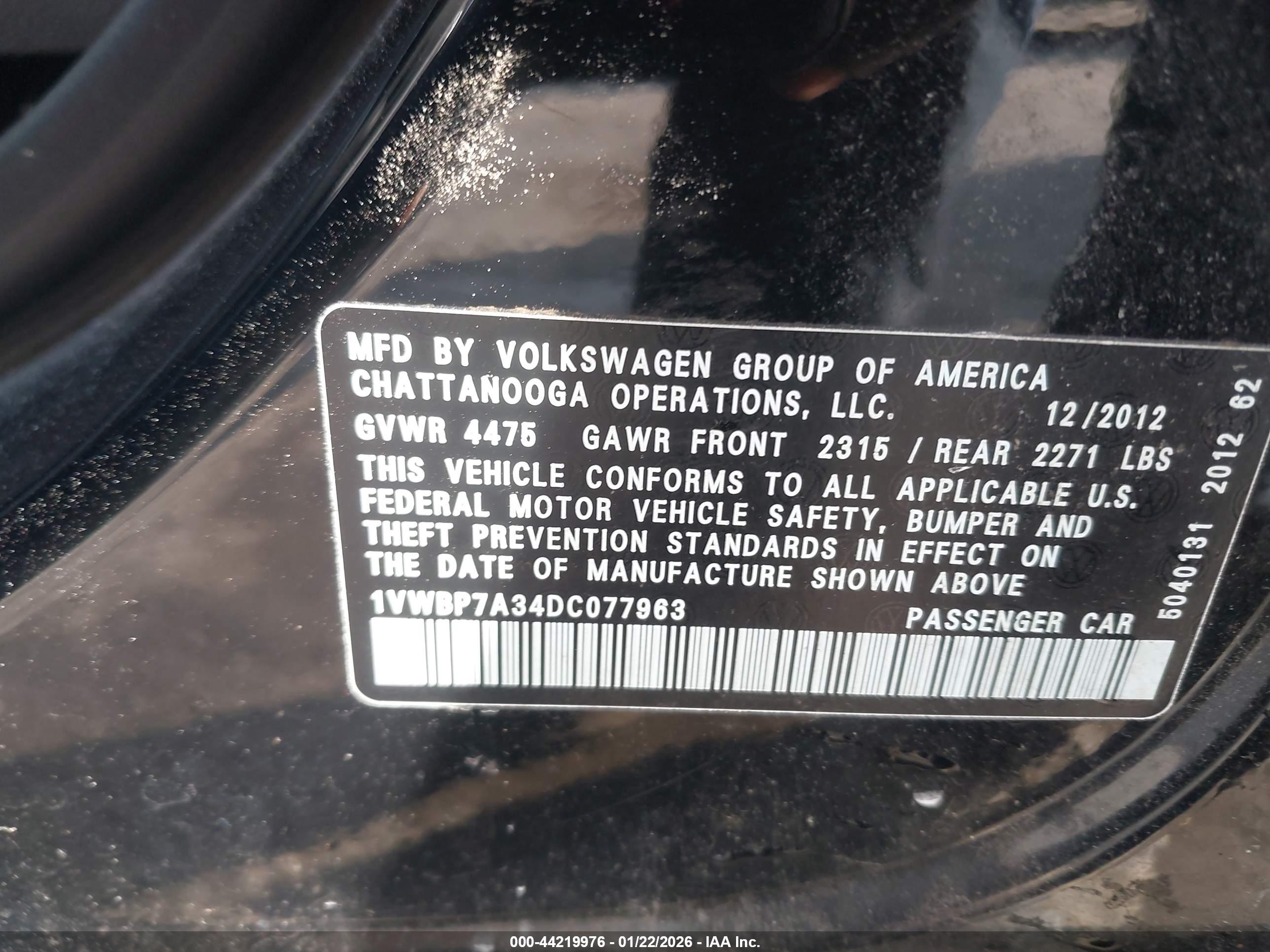 VOLKSWAGEN PASSAT image 9