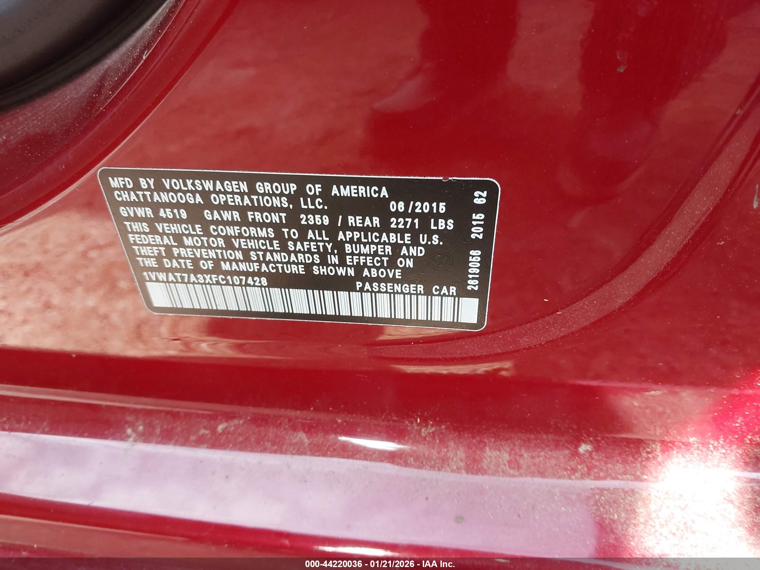 VOLKSWAGEN PASSAT image 9