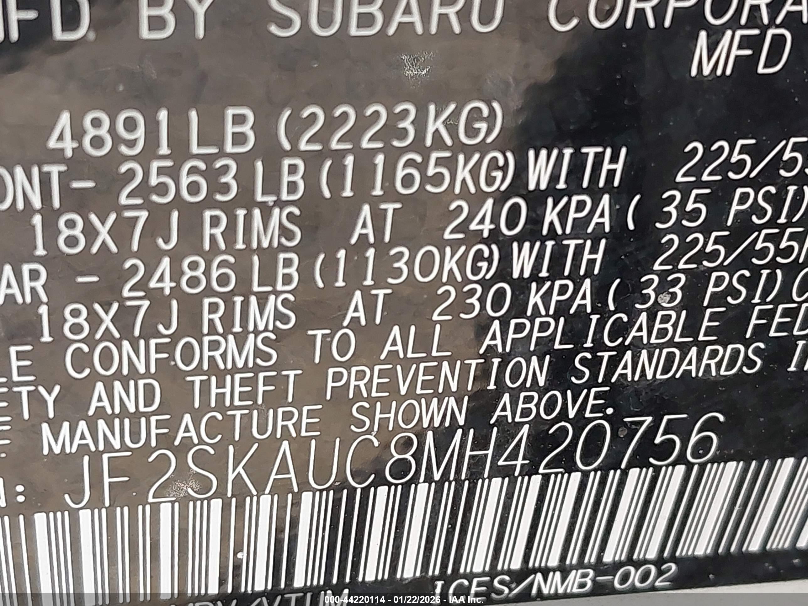 SUBARU FORESTER image 9