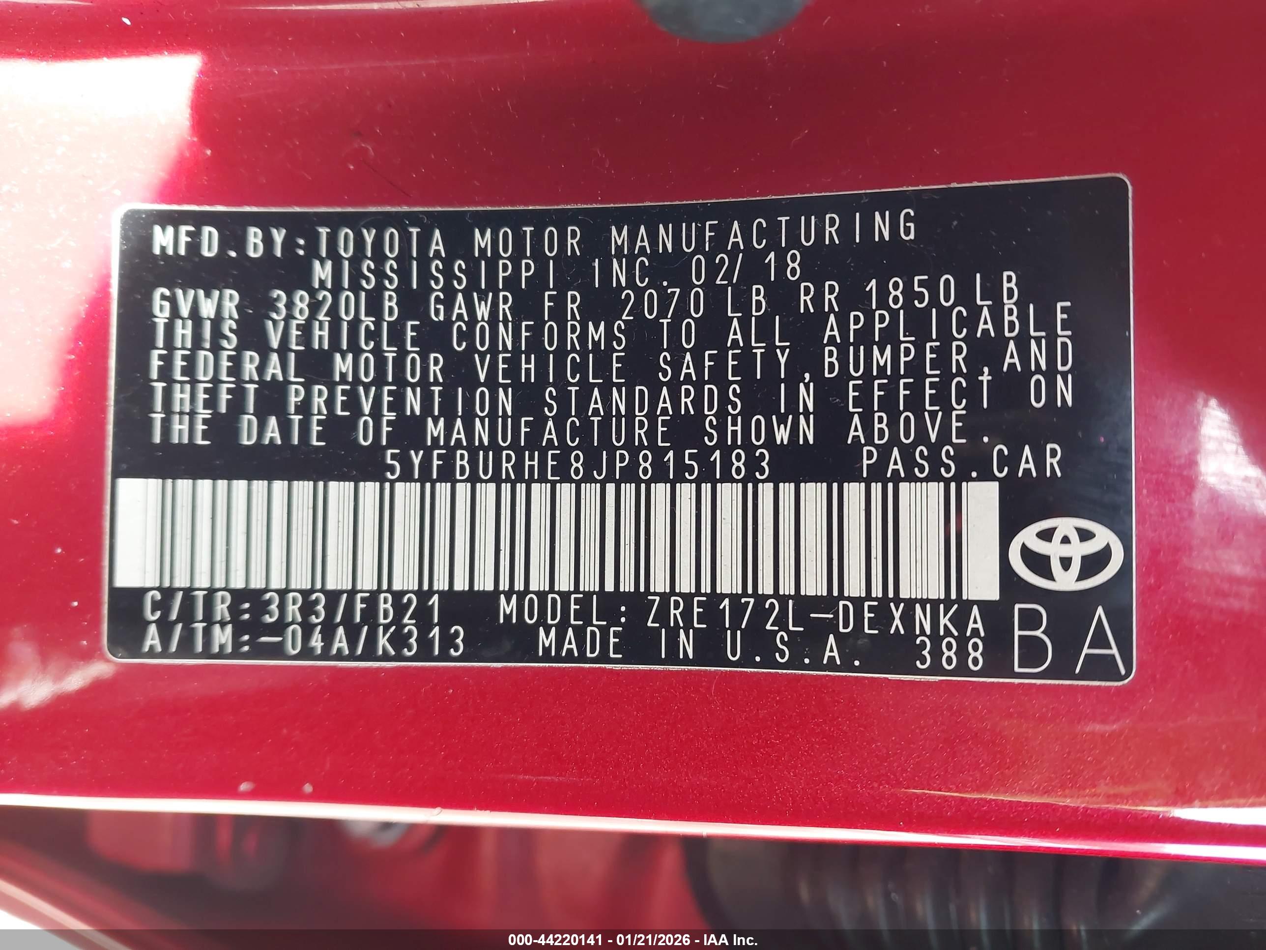 TOYOTA COROLLA image 9