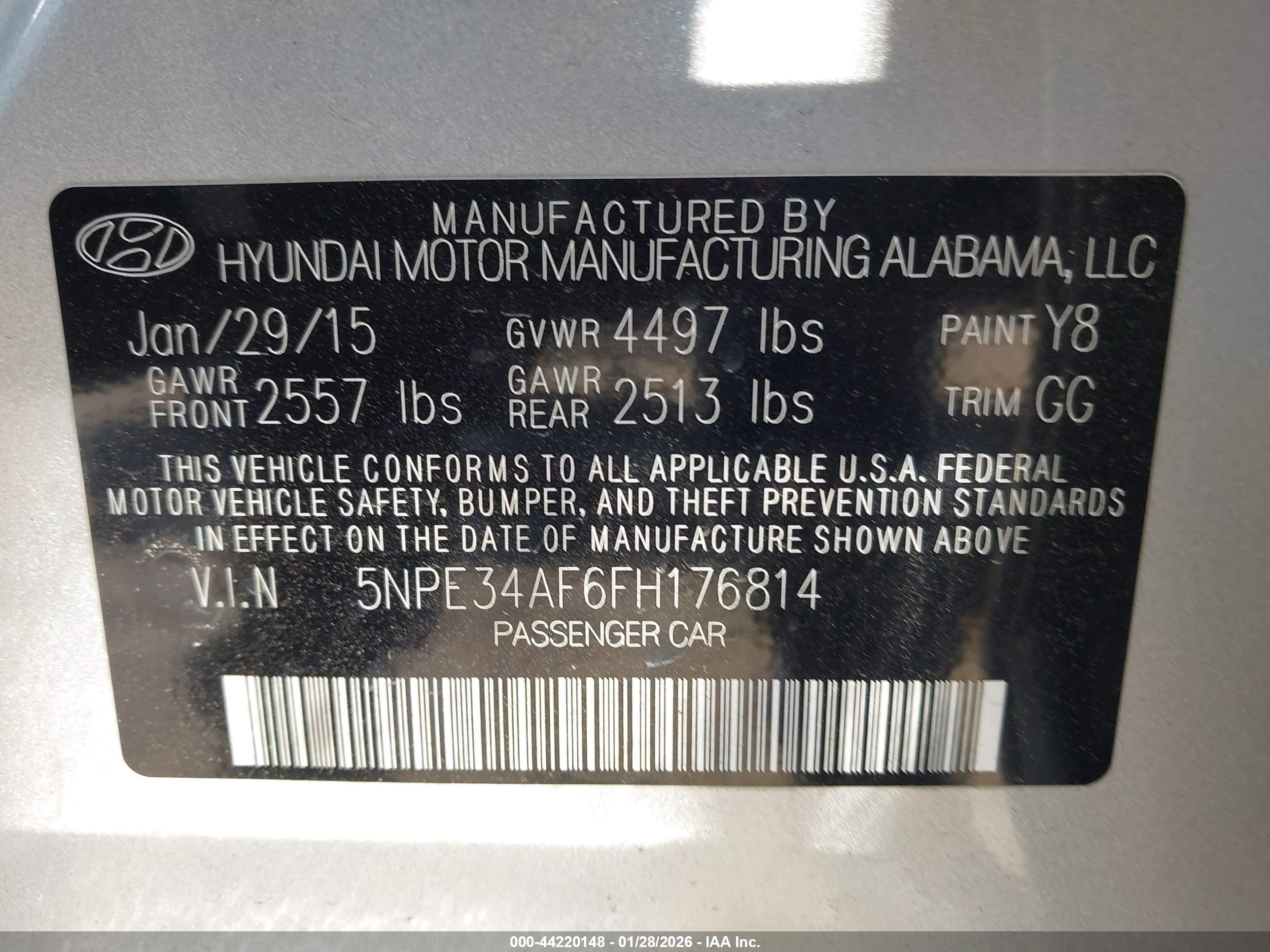 HYUNDAI SONATA image 9
