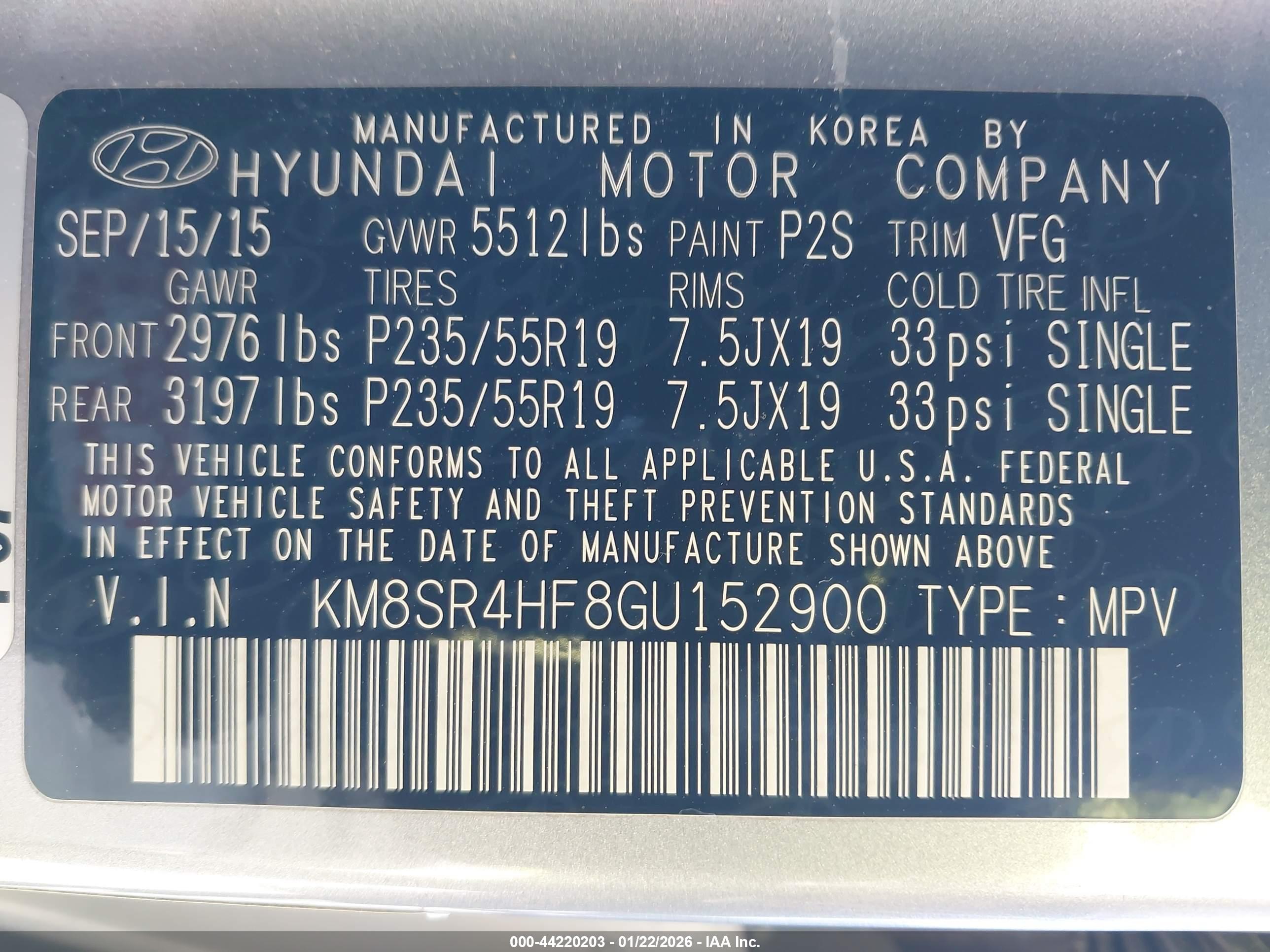 HYUNDAI SANTA image 9
