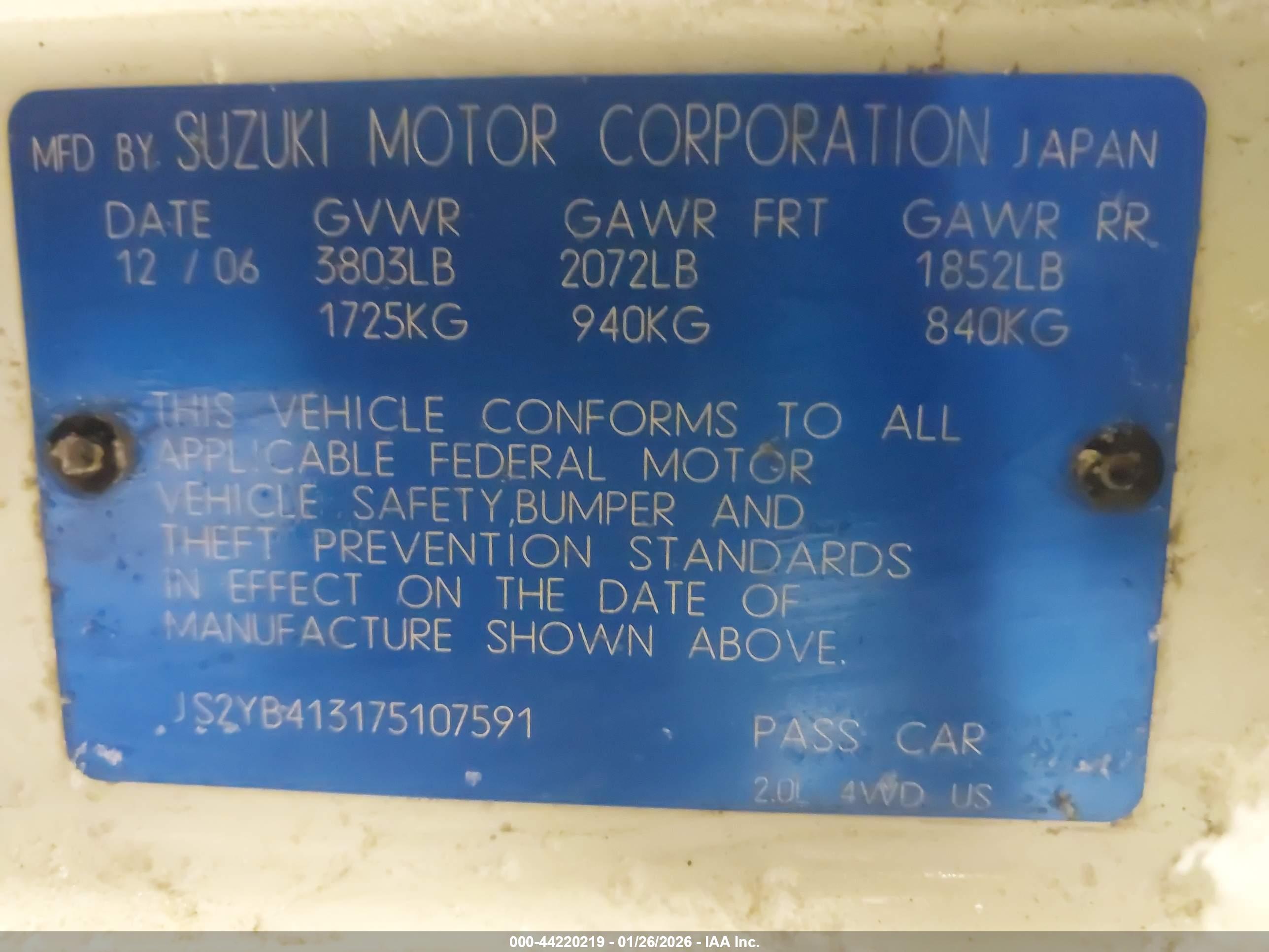 SUZUKI SX4 image 9