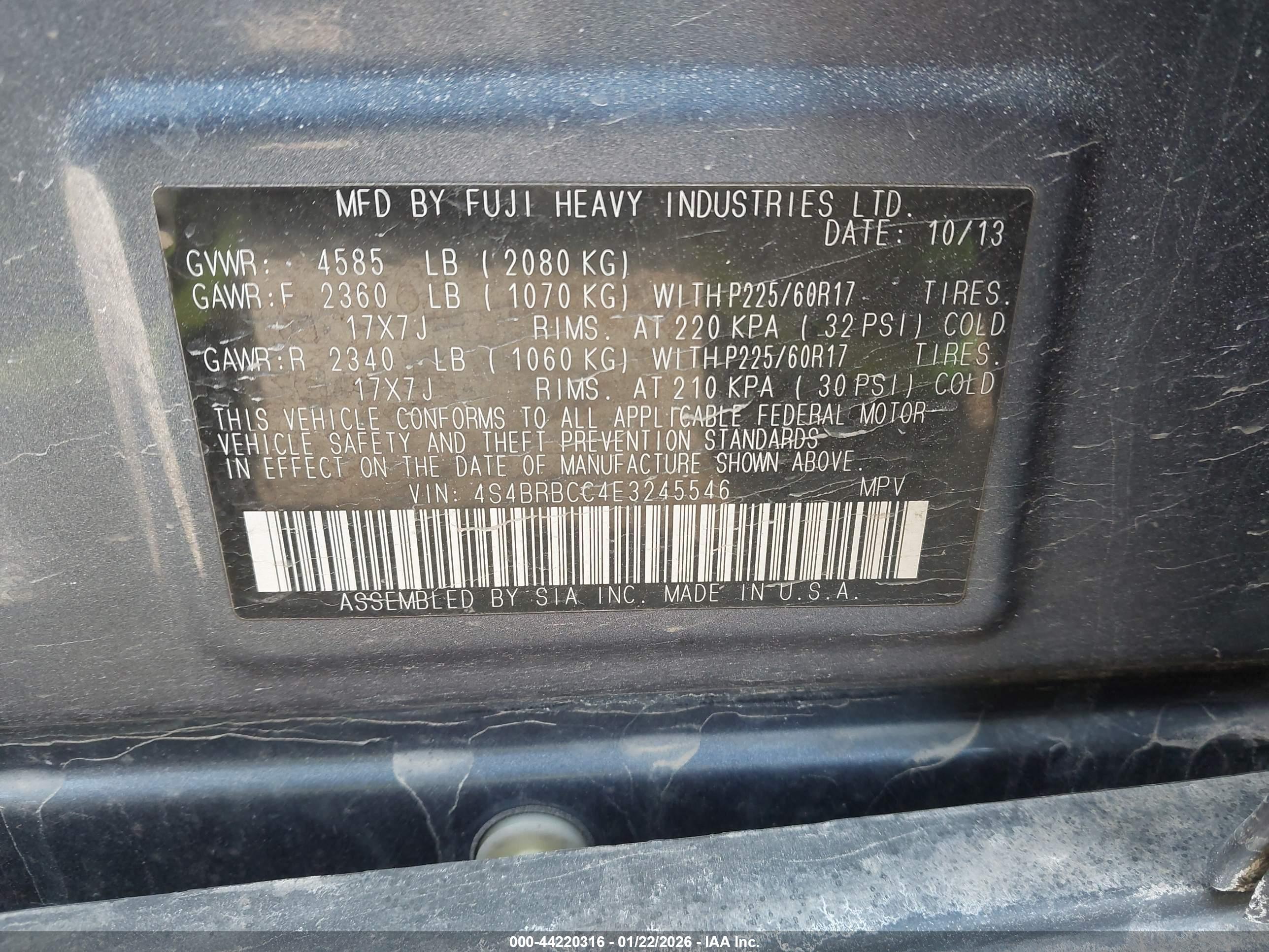 SUBARU OUTBACK image 9