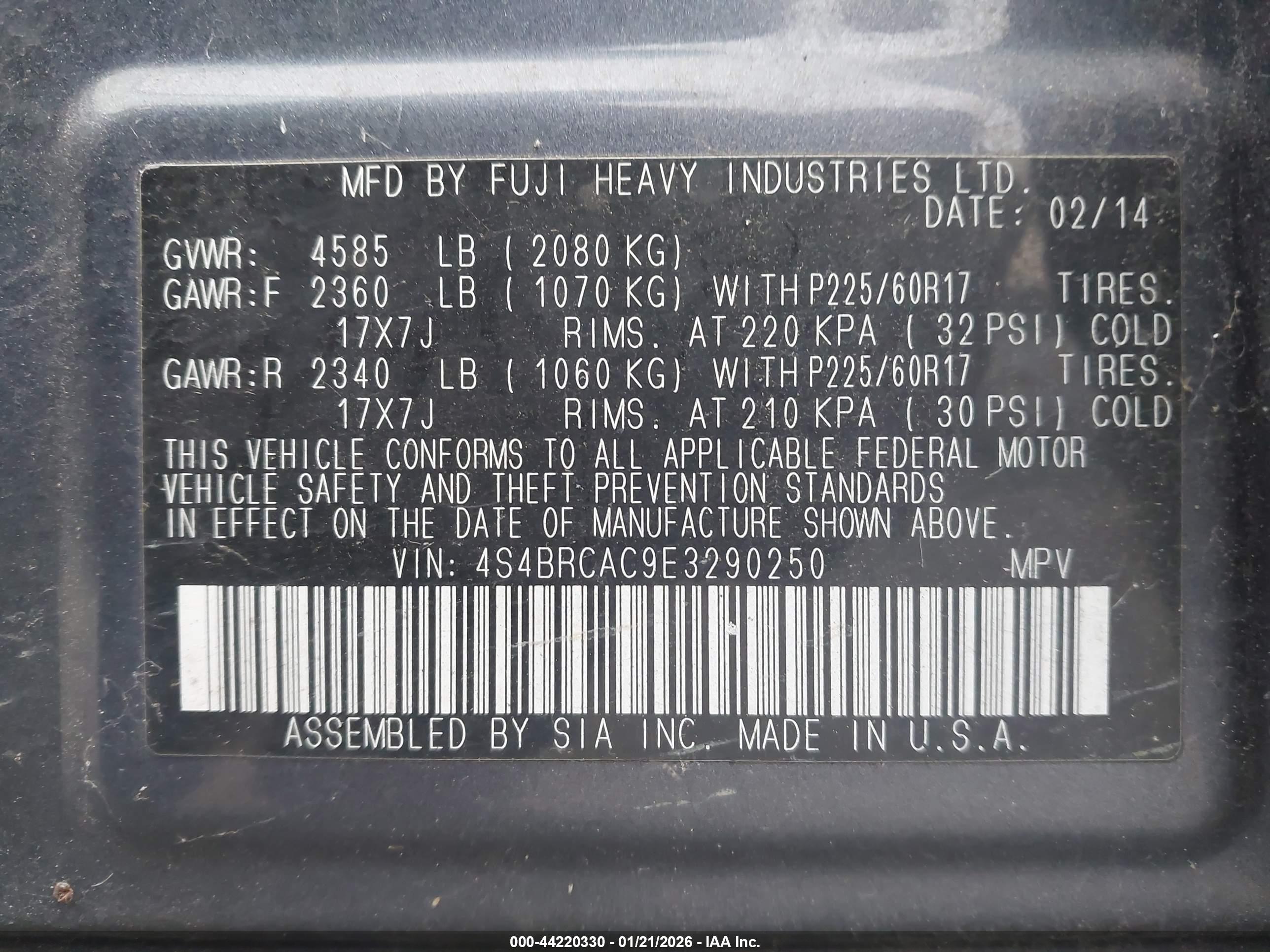 SUBARU OUTBACK image 9