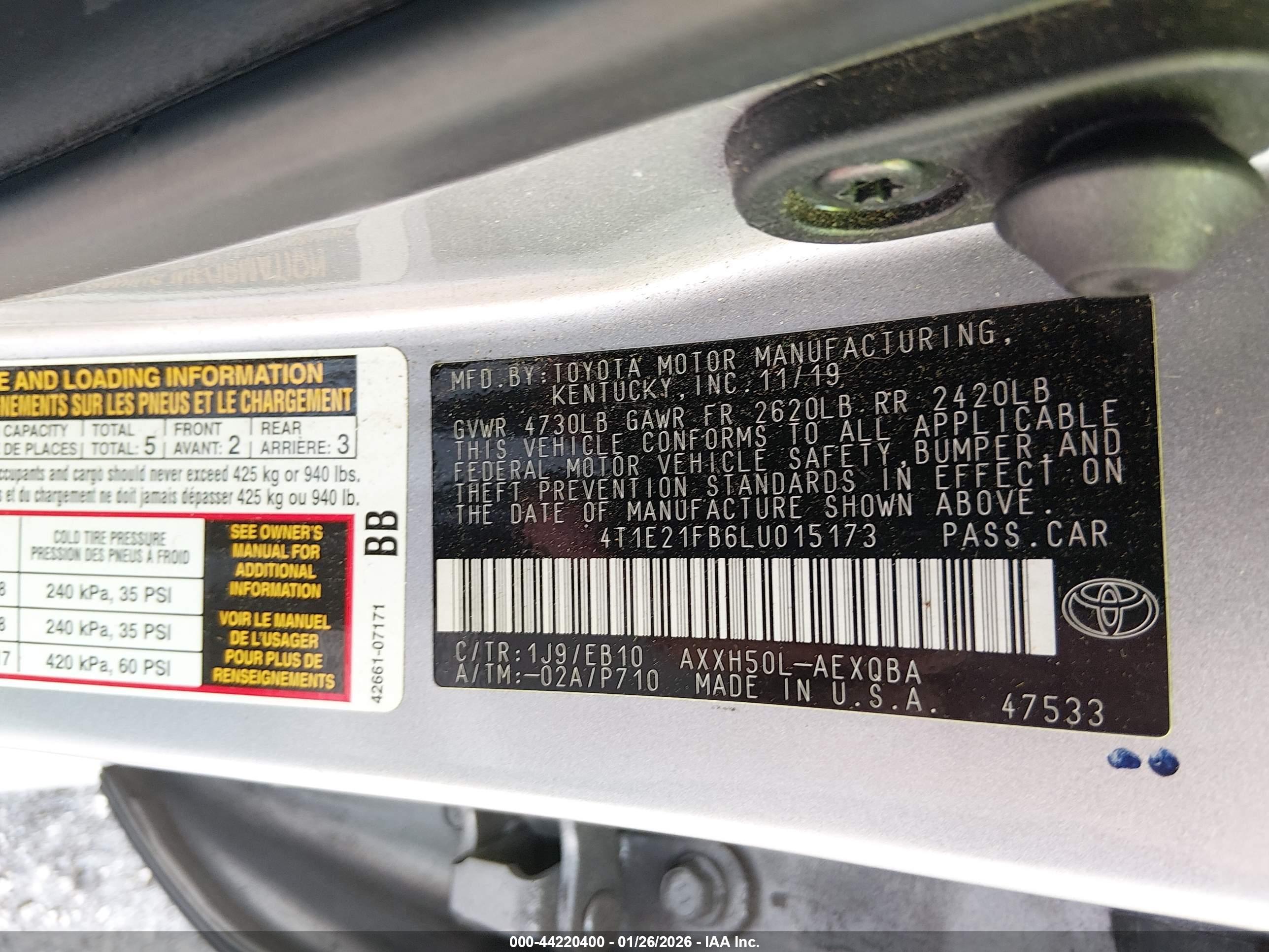TOYOTA AVALON image 9