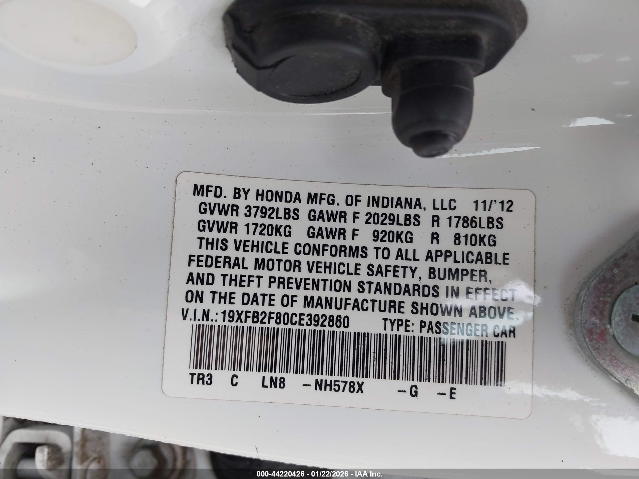 HONDA CIVIC image 9