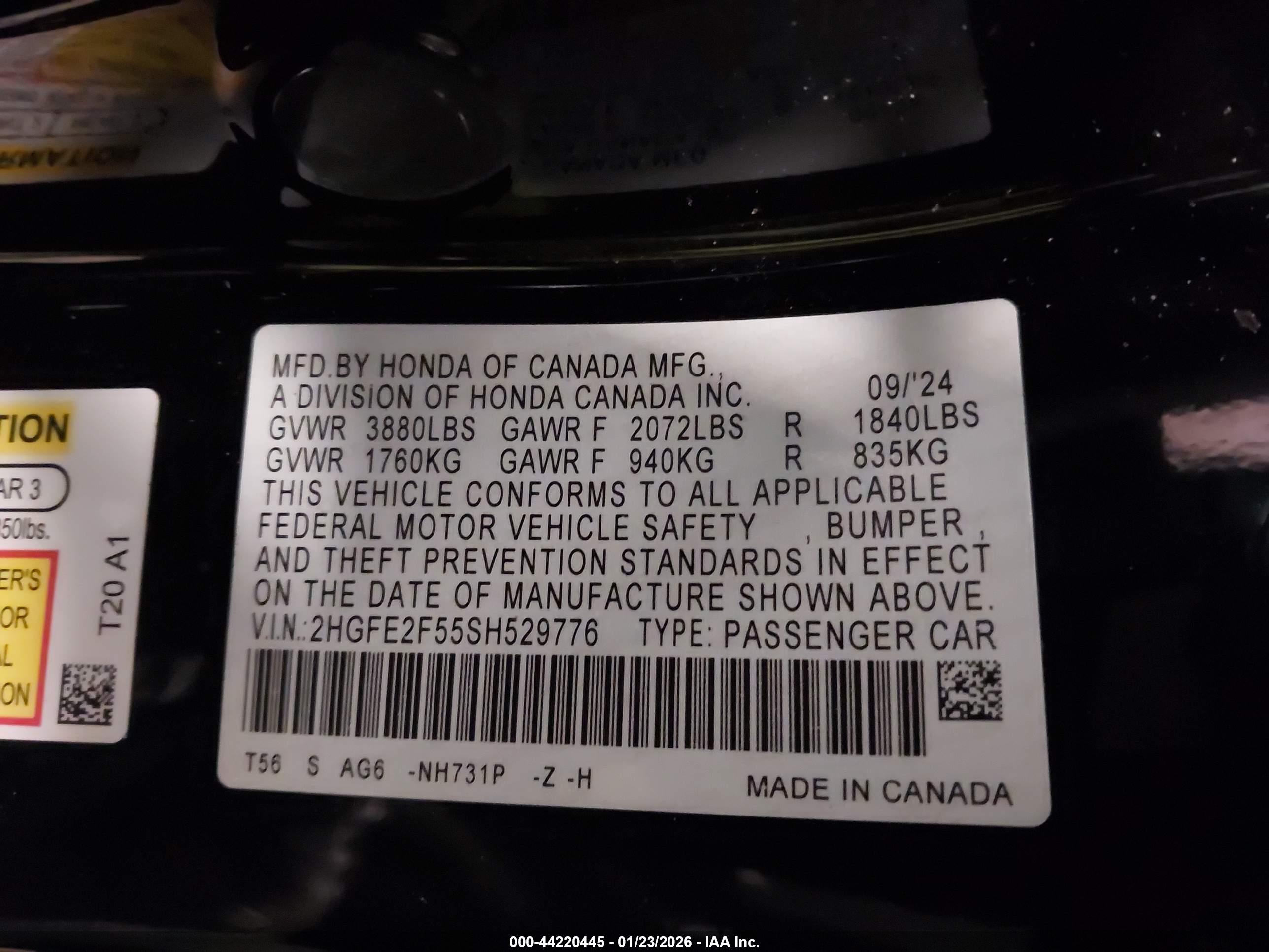 HONDA CIVIC image 9