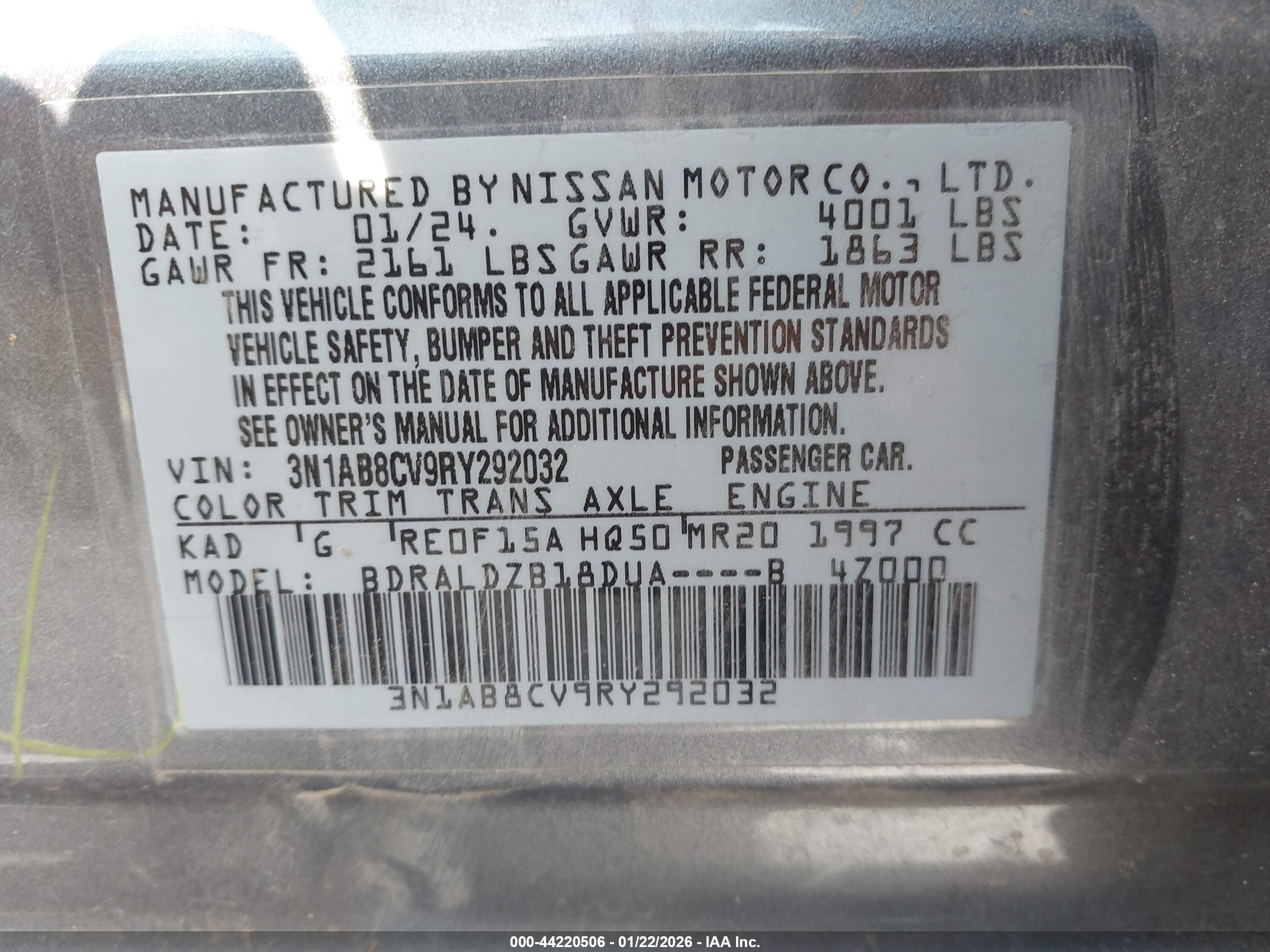 NISSAN SENTRA image 9