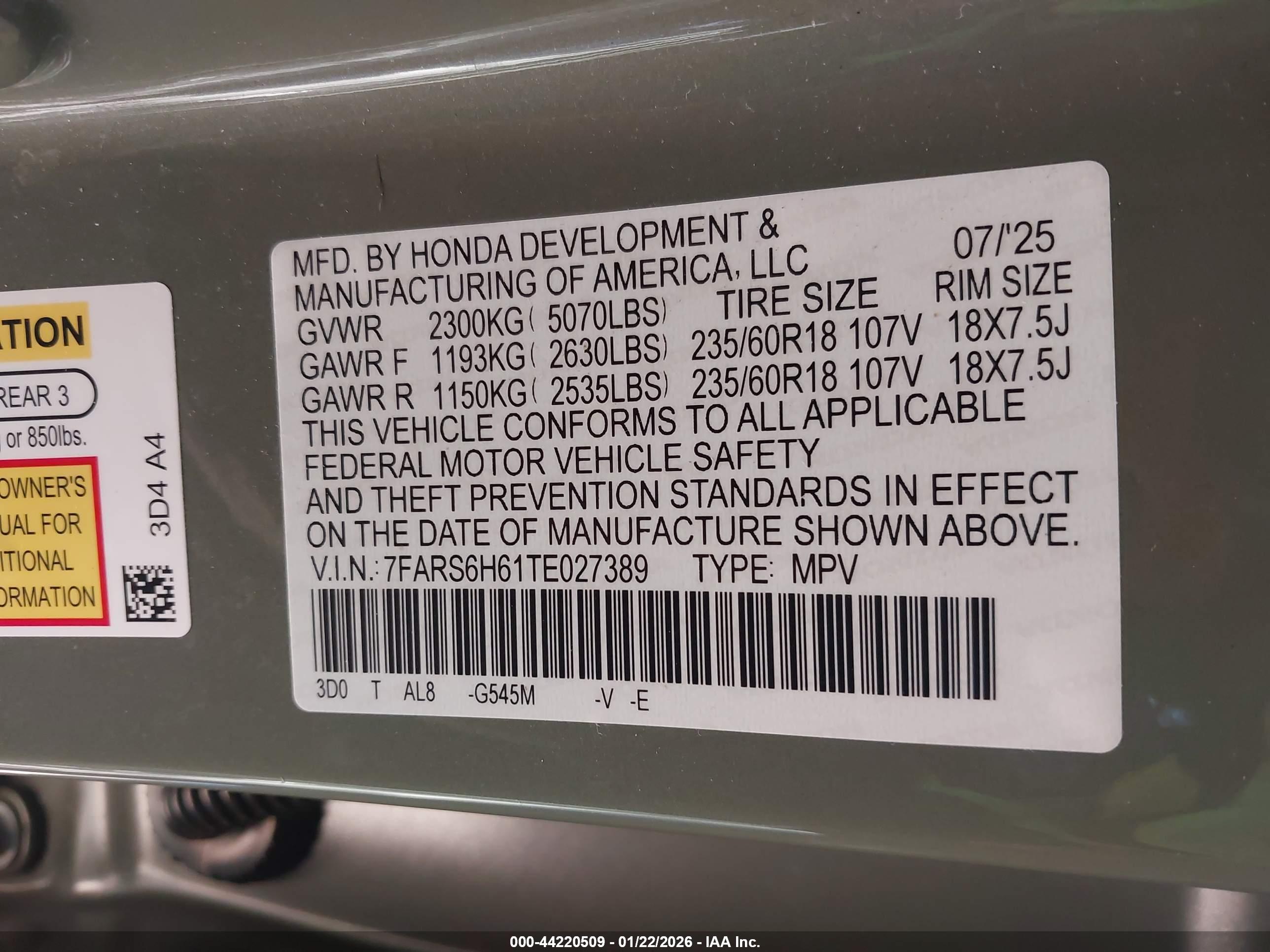 HONDA CR-V image 9