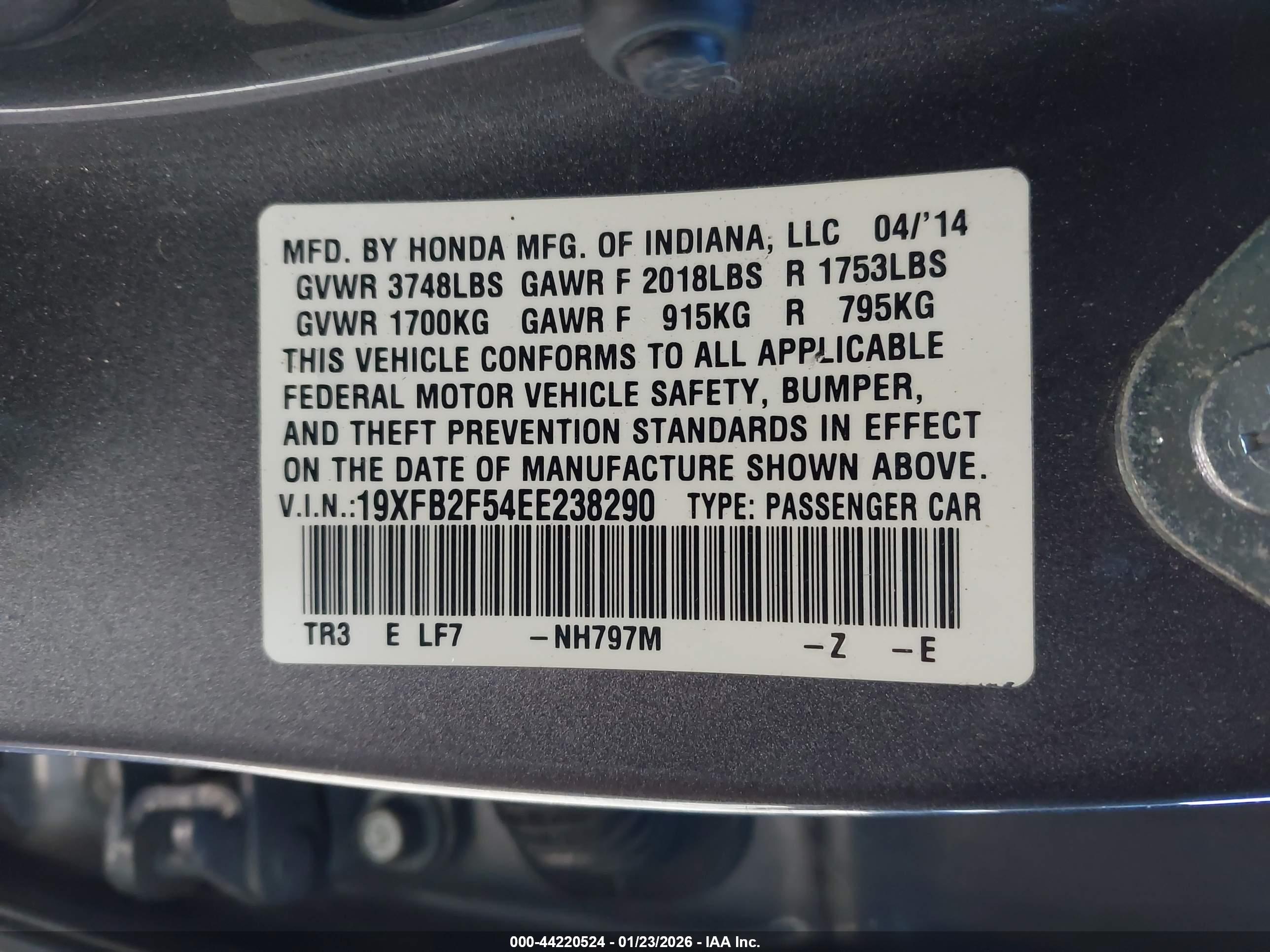 HONDA CIVIC image 9