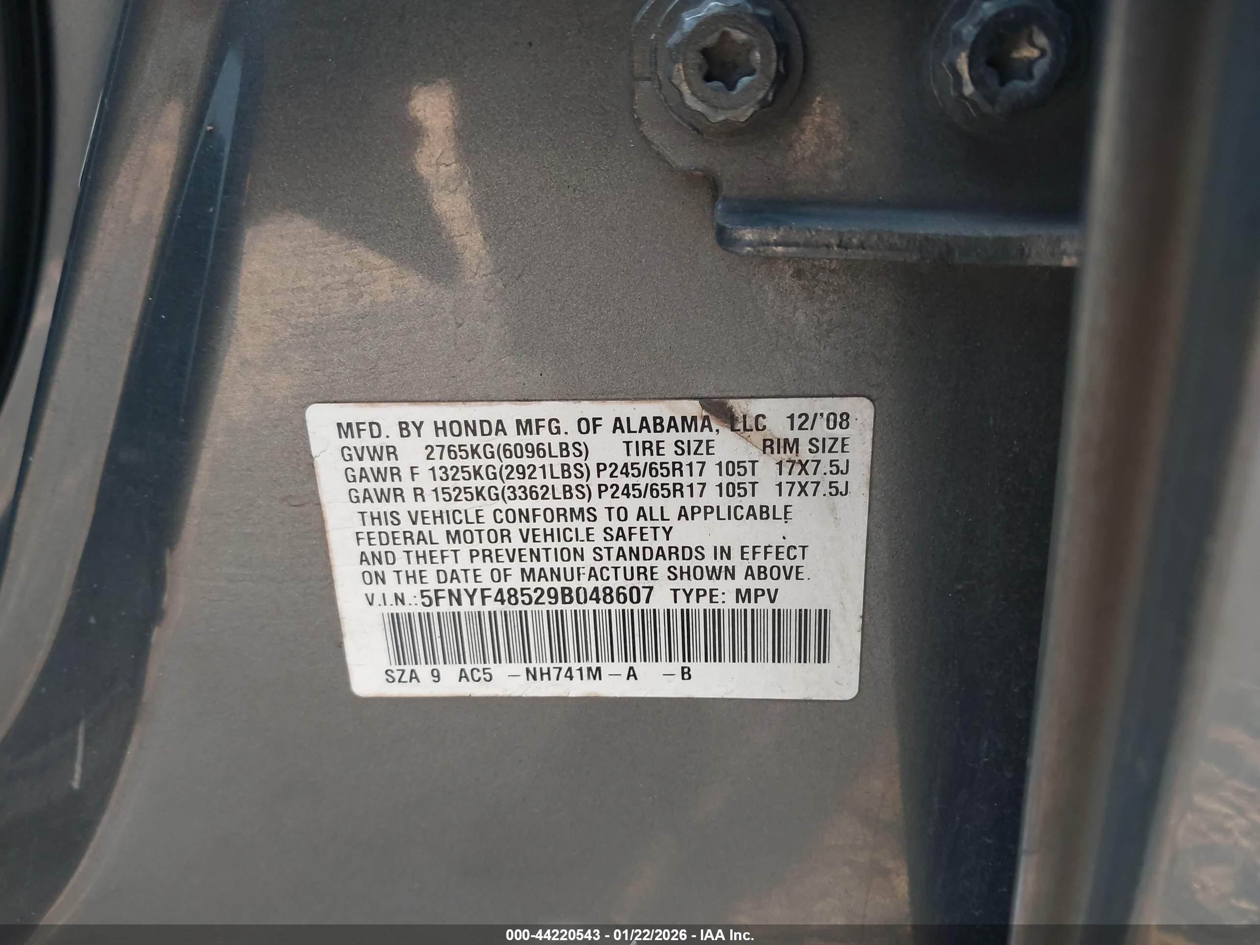HONDA PILOT image 9