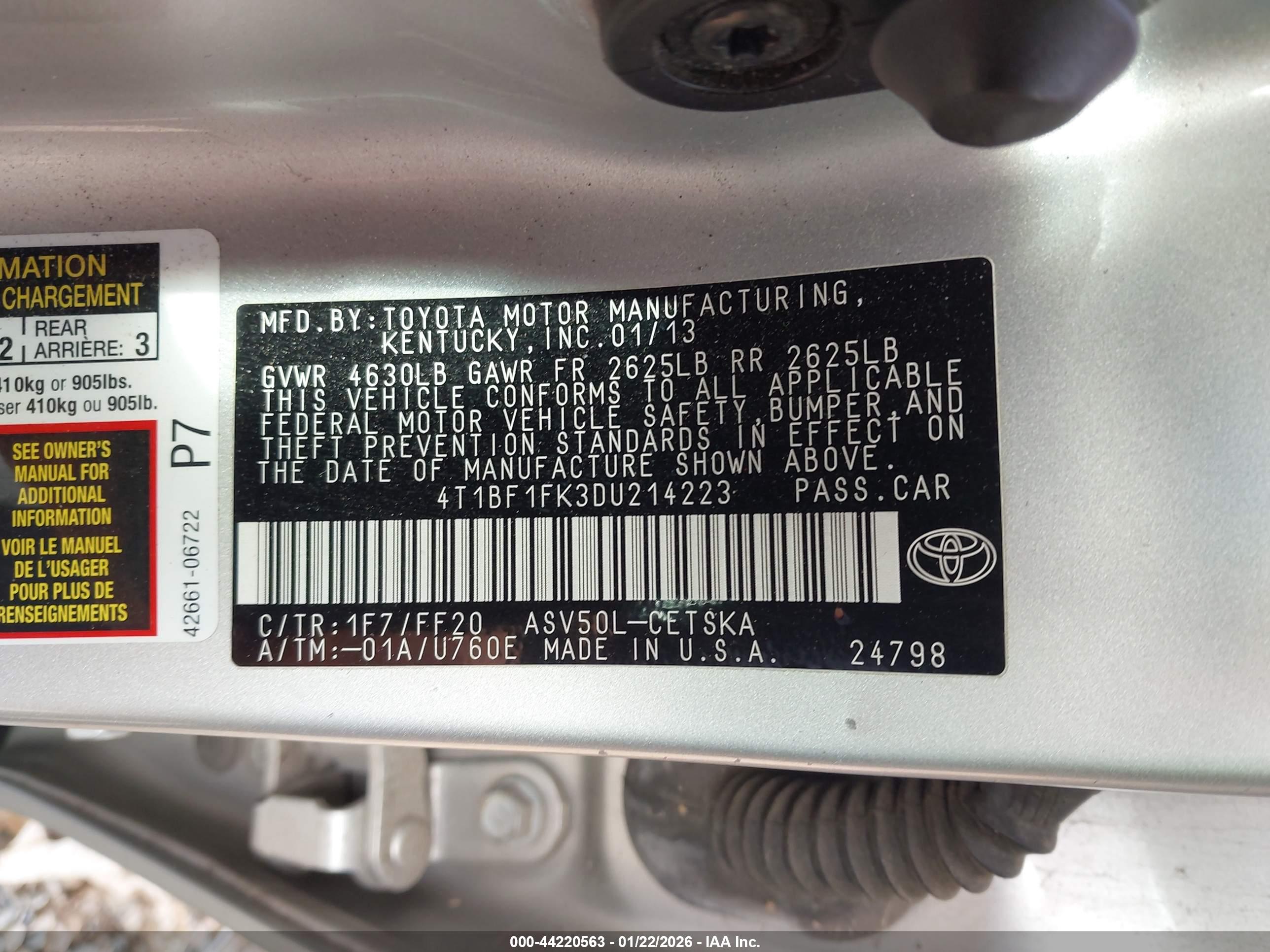TOYOTA CAMRY image 9