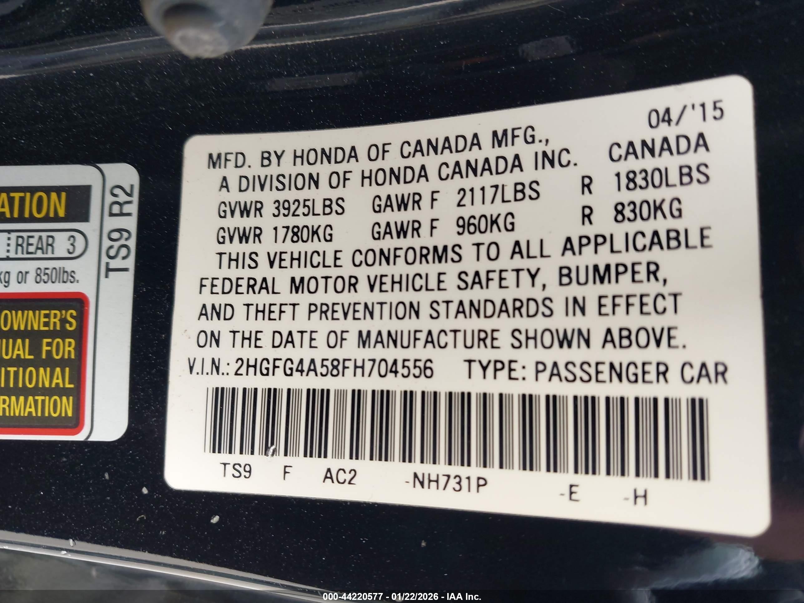 HONDA CIVIC image 9