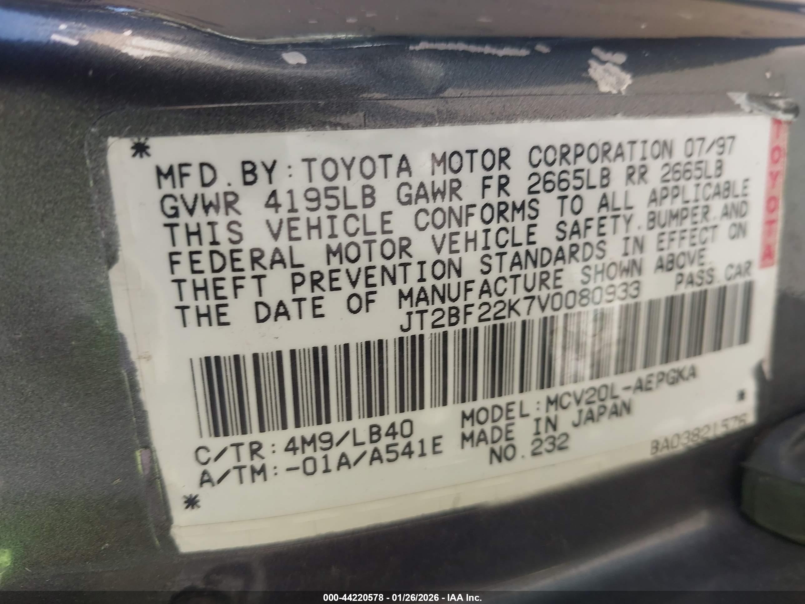 TOYOTA CAMRY image 9