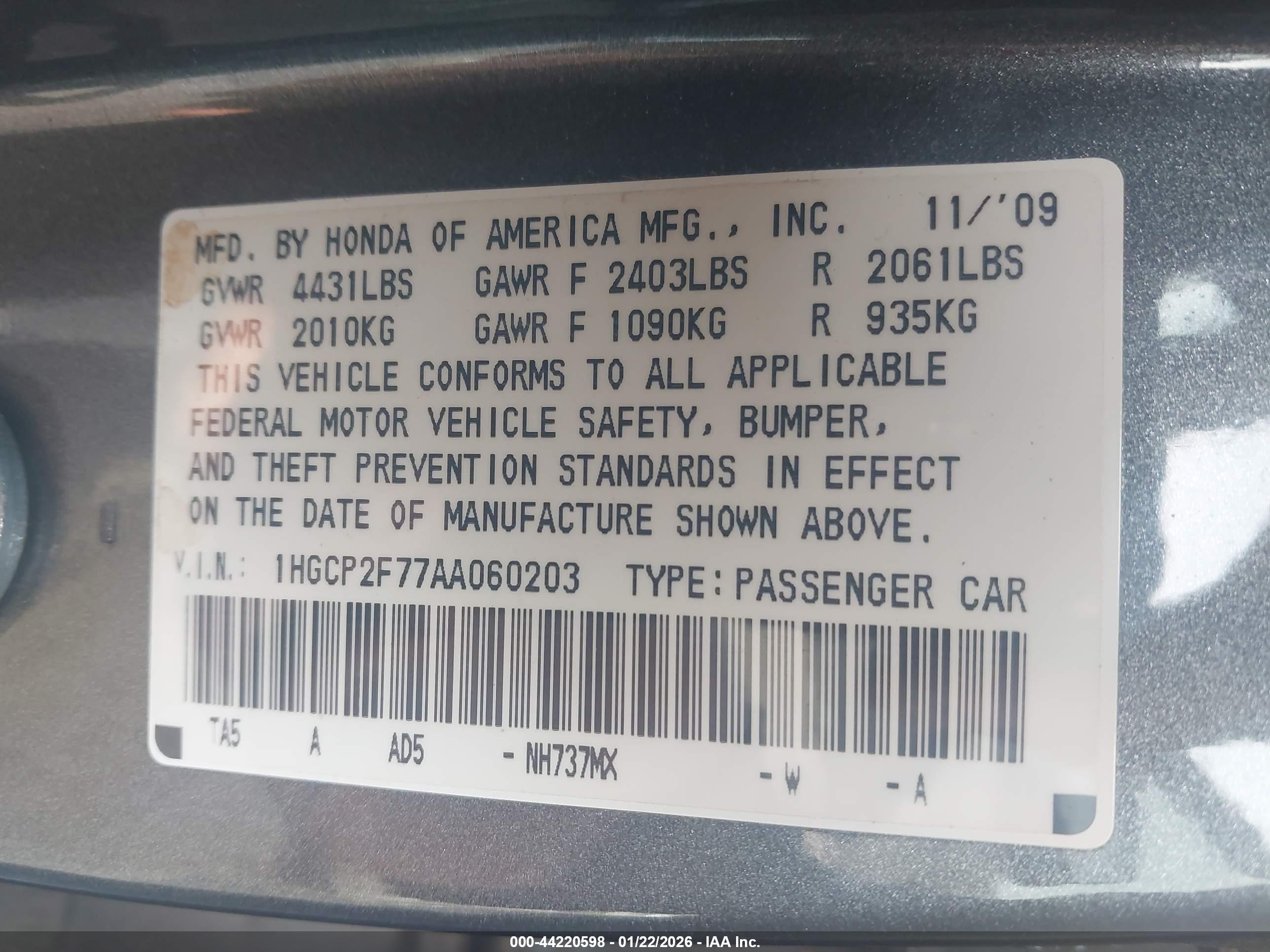 HONDA ACCORD image 9