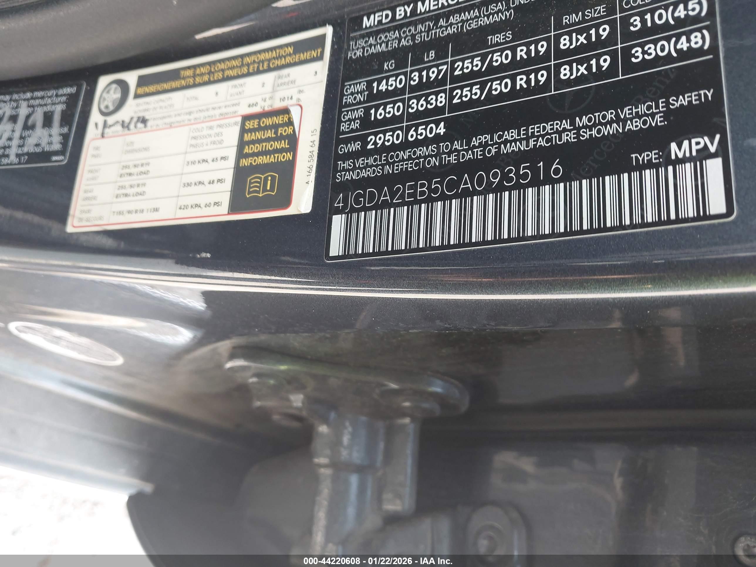 MERCEDES-BENZ ML image 9