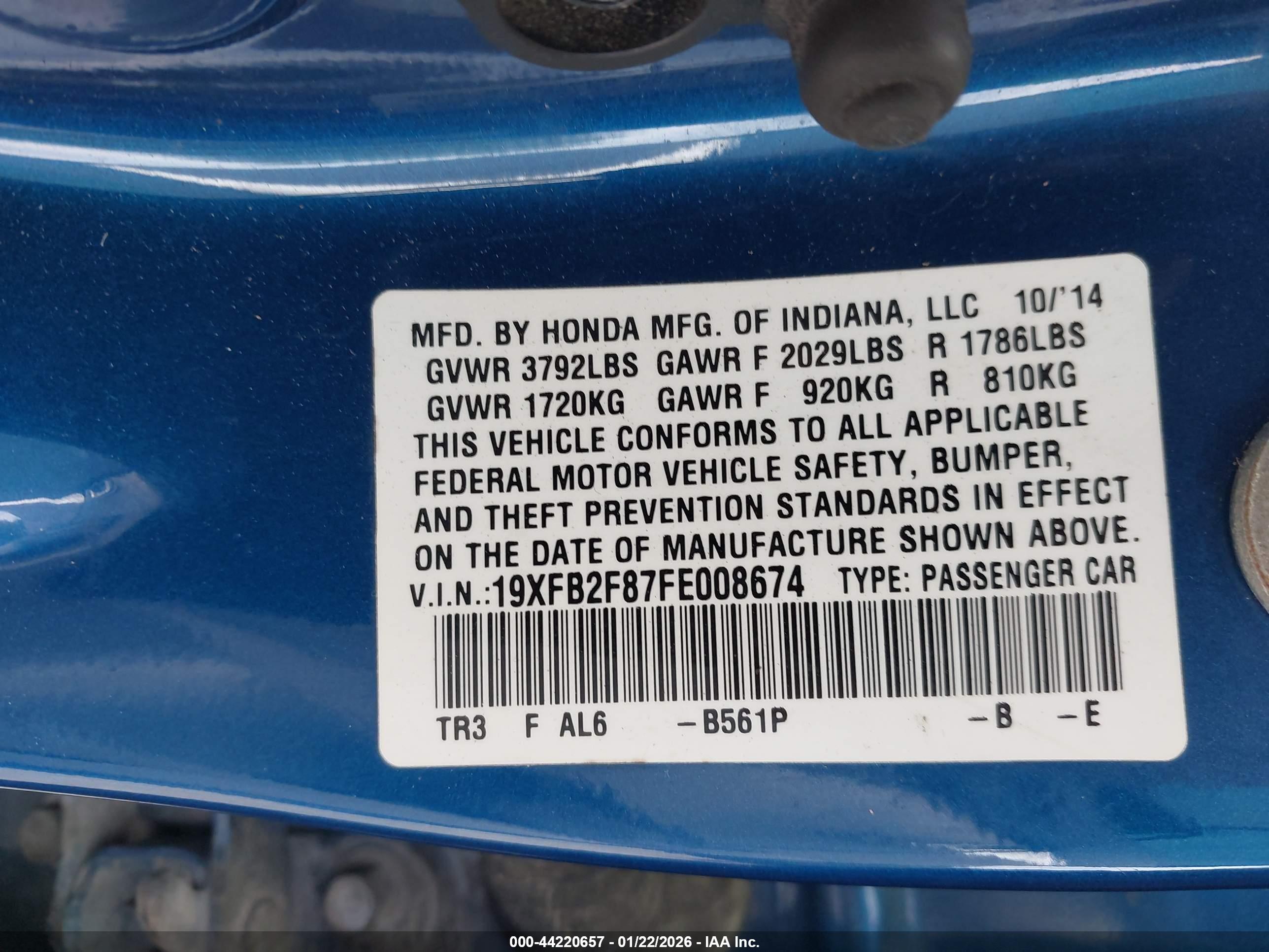 HONDA CIVIC image 9