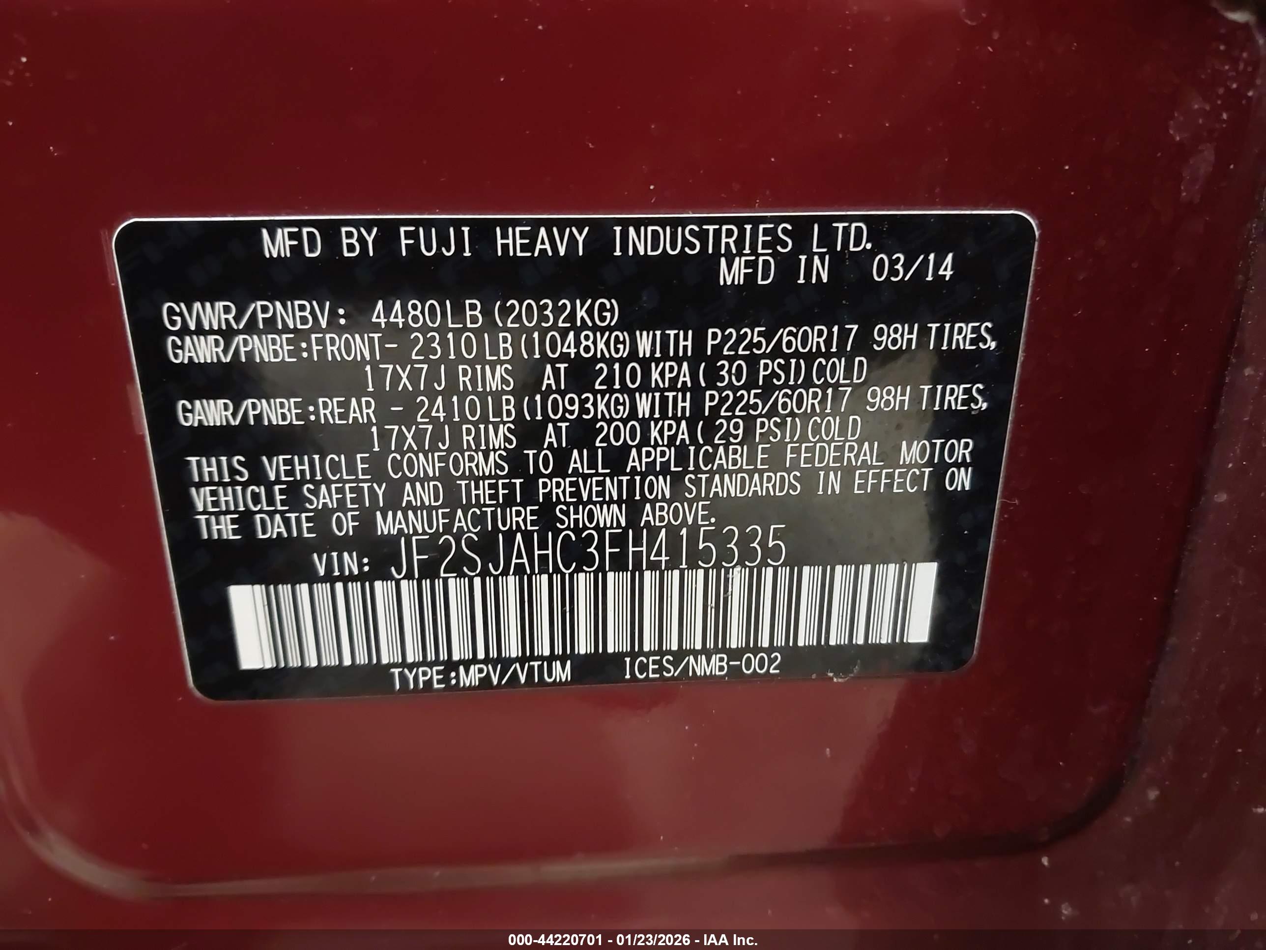SUBARU FORESTER image 9