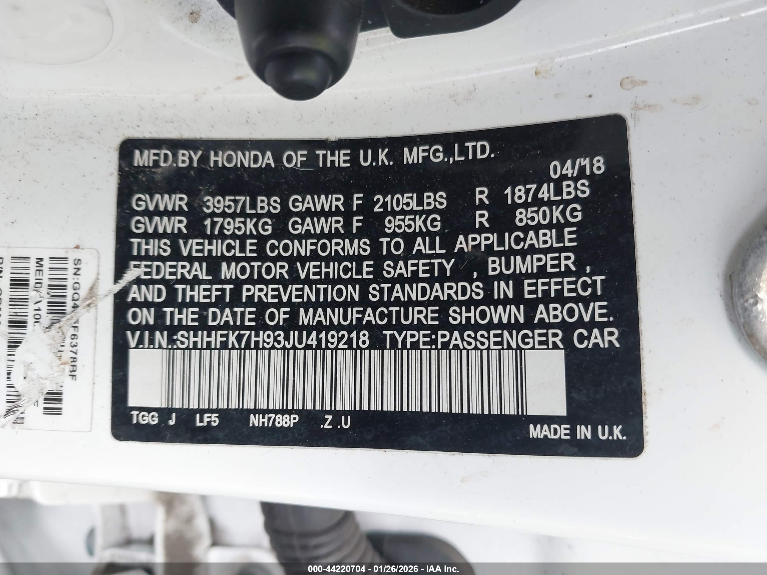 HONDA CIVIC image 9