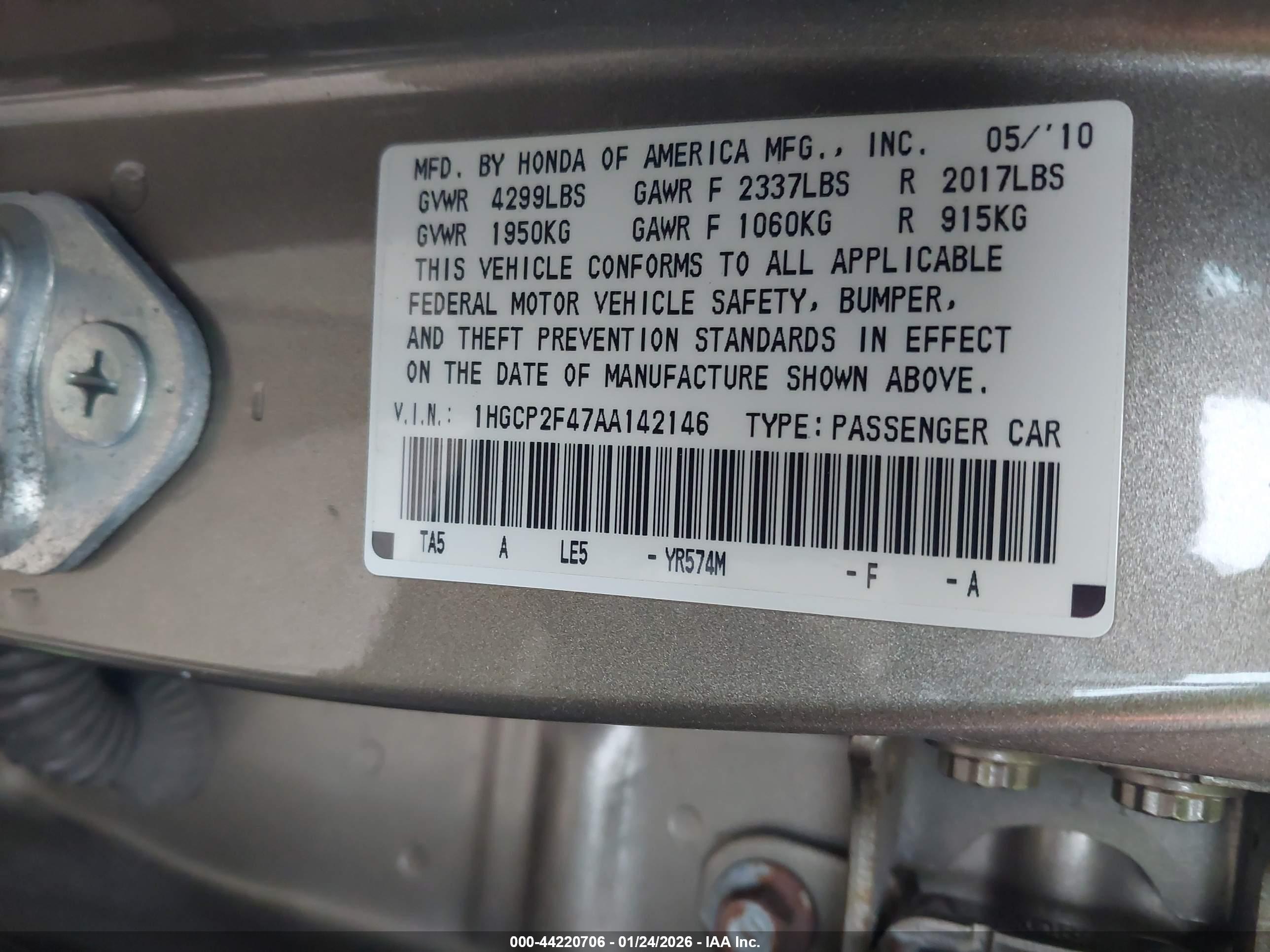 HONDA ACCORD image 9