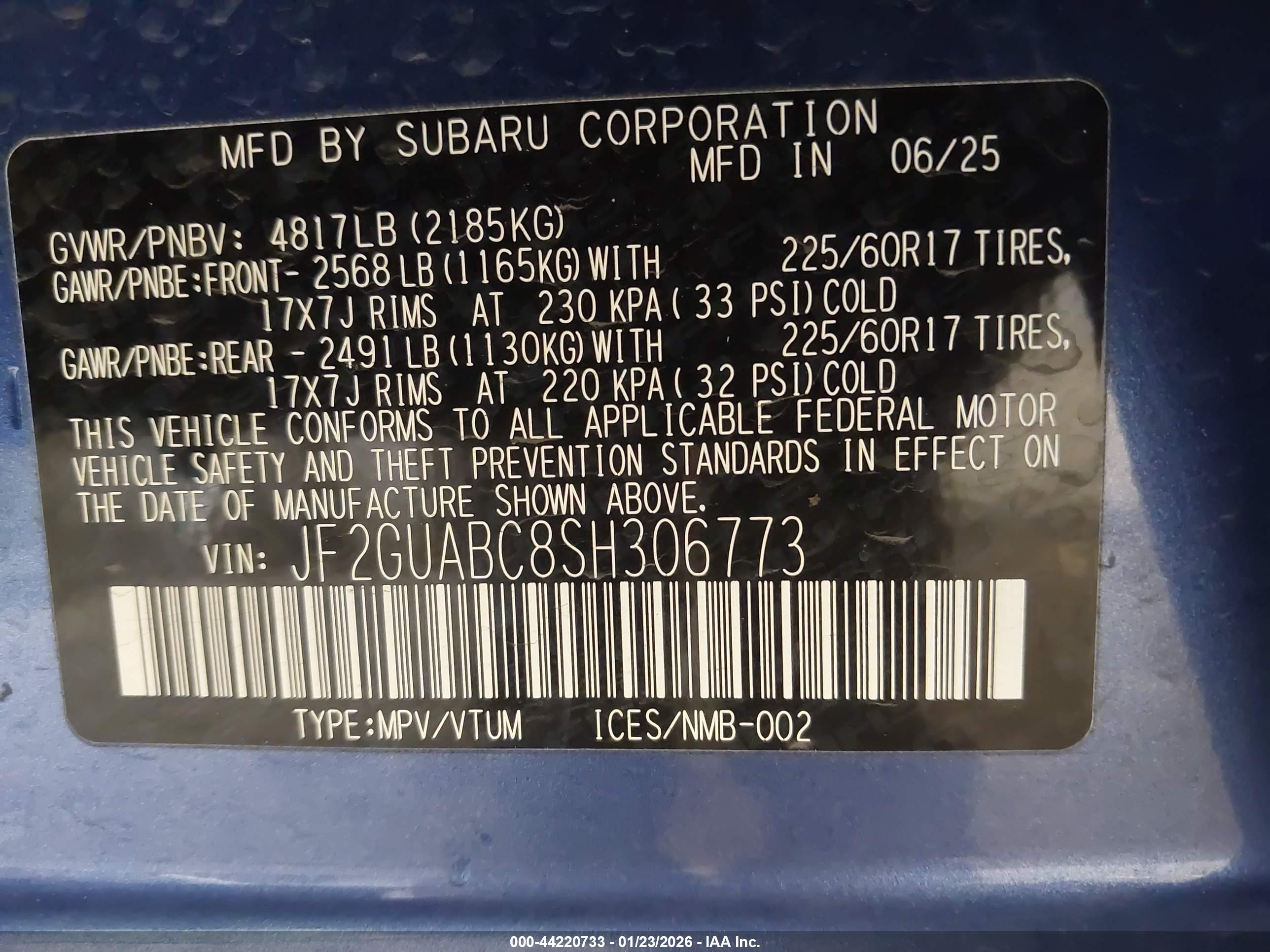 SUBARU CROSSTREK image 9