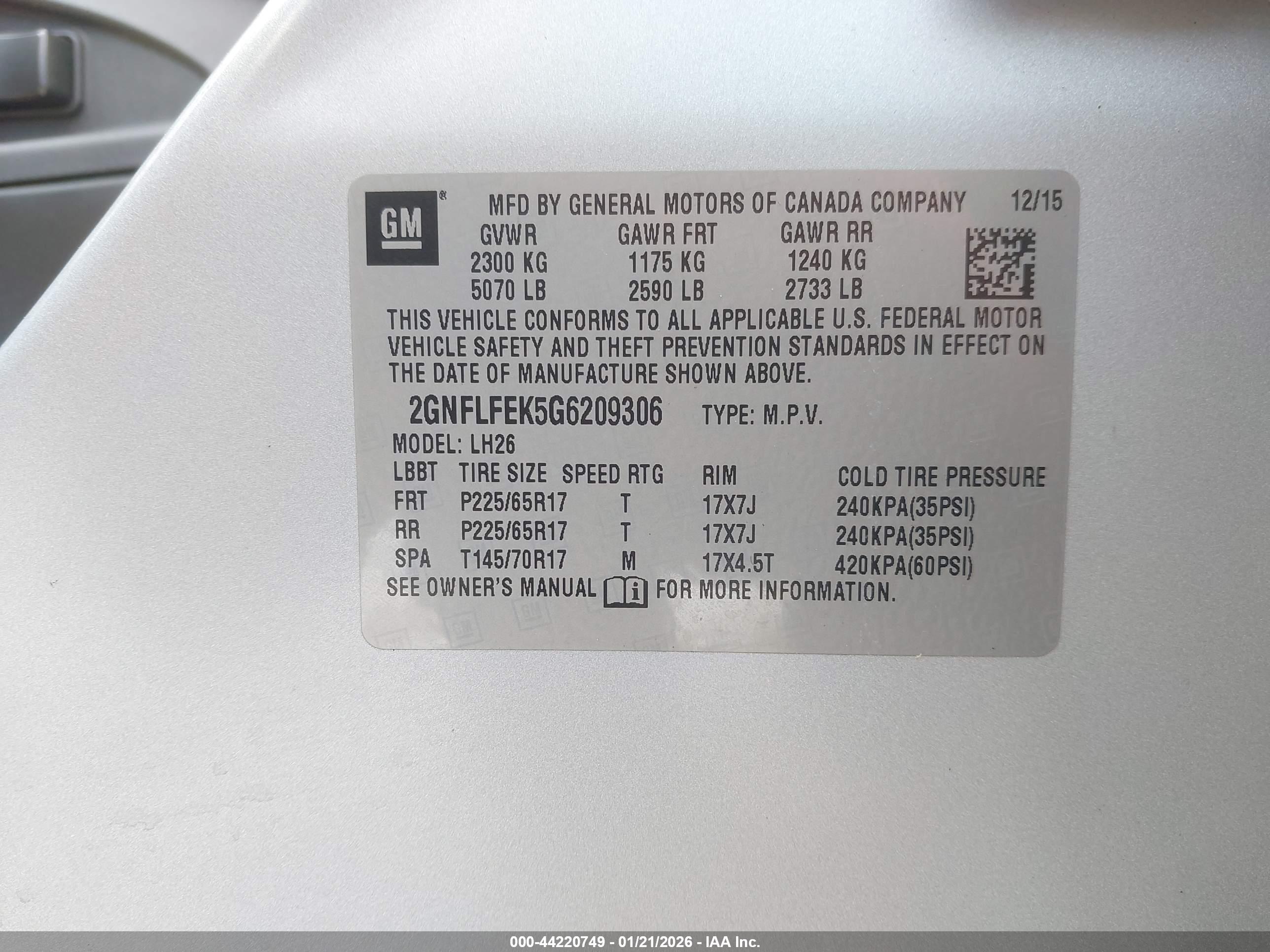 CHEVROLET EQUINOX image 9