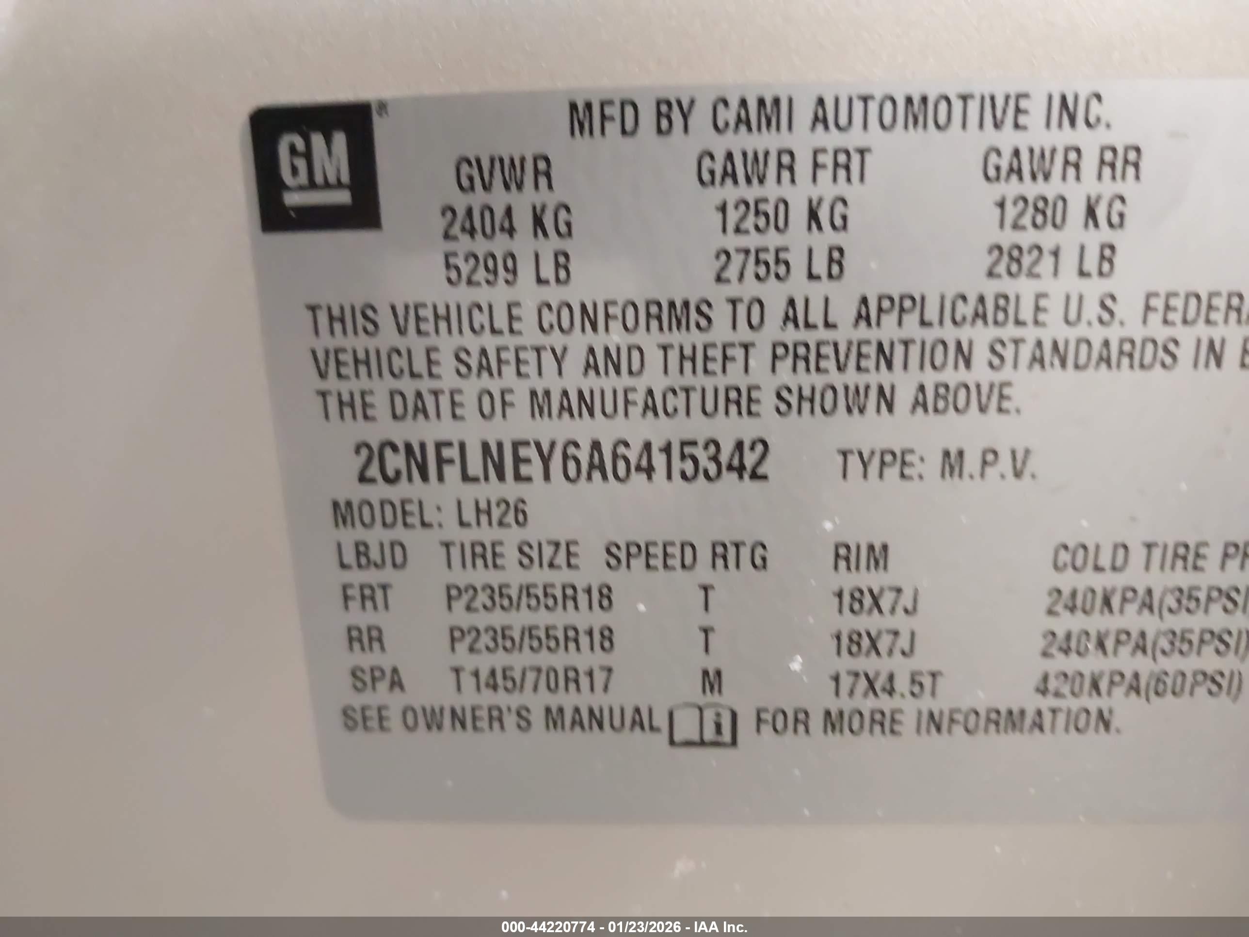 CHEVROLET EQUINOX image 9