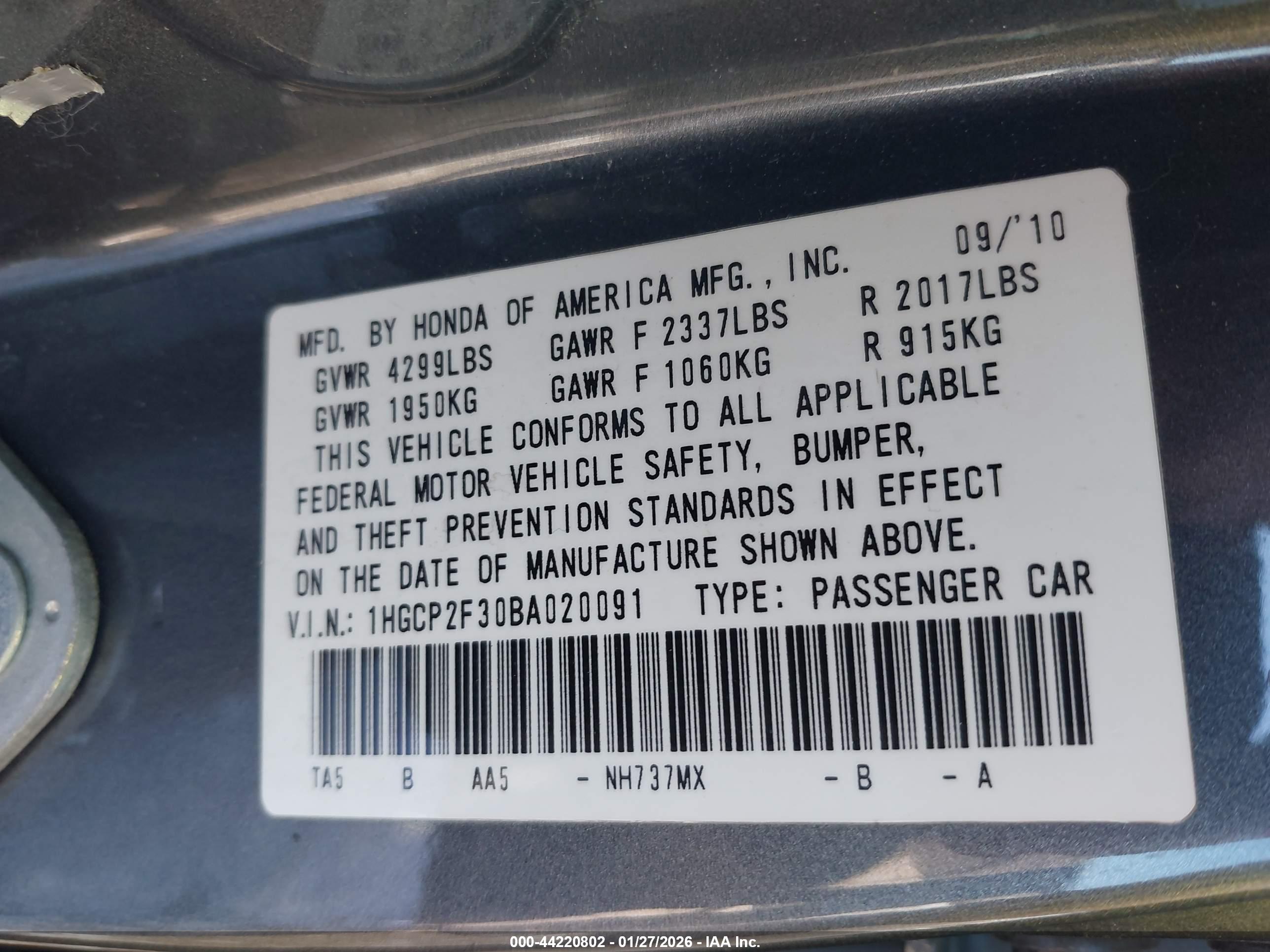 HONDA ACCORD image 9