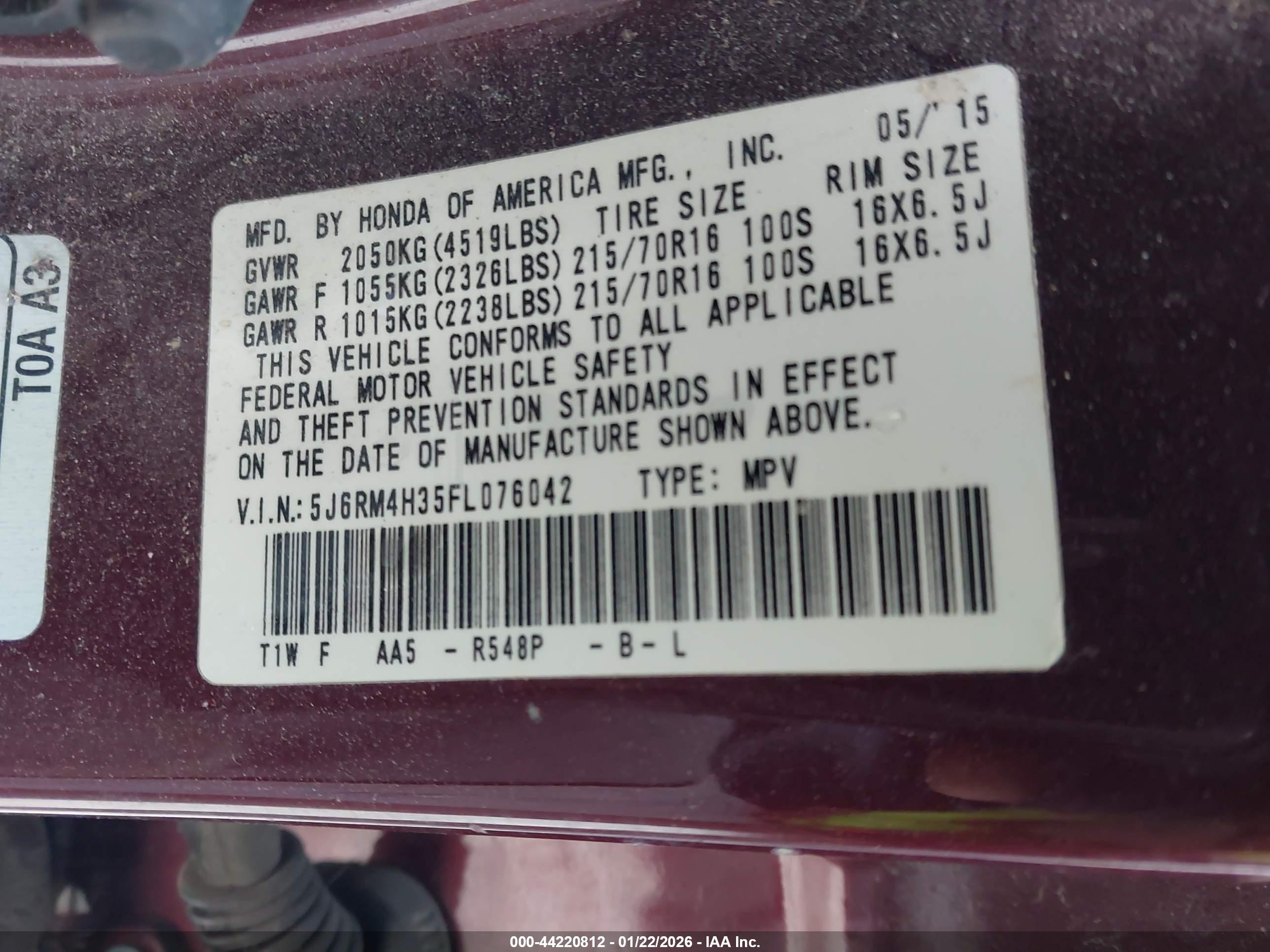HONDA CR-V image 9