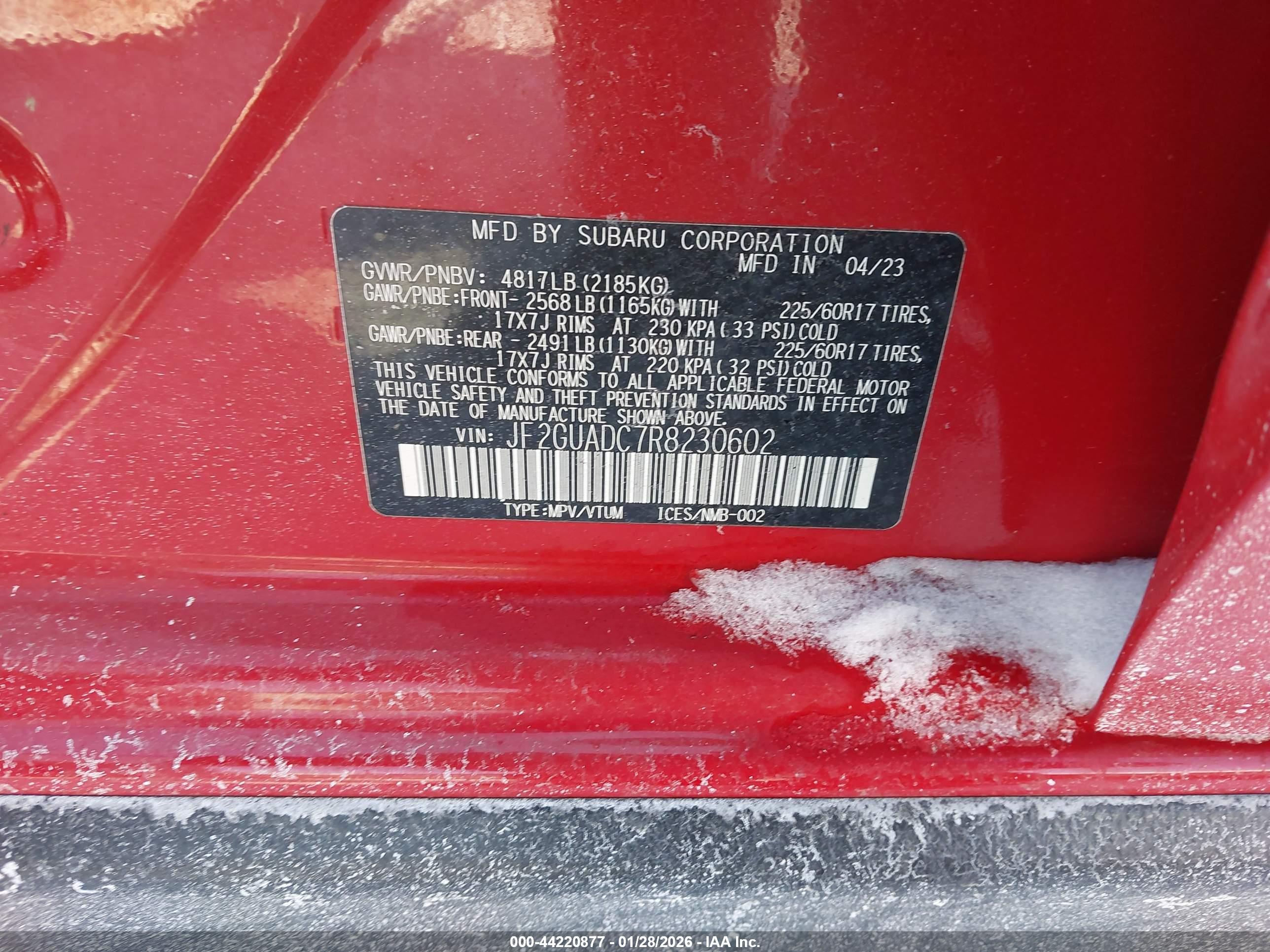 SUBARU CROSSTREK image 9