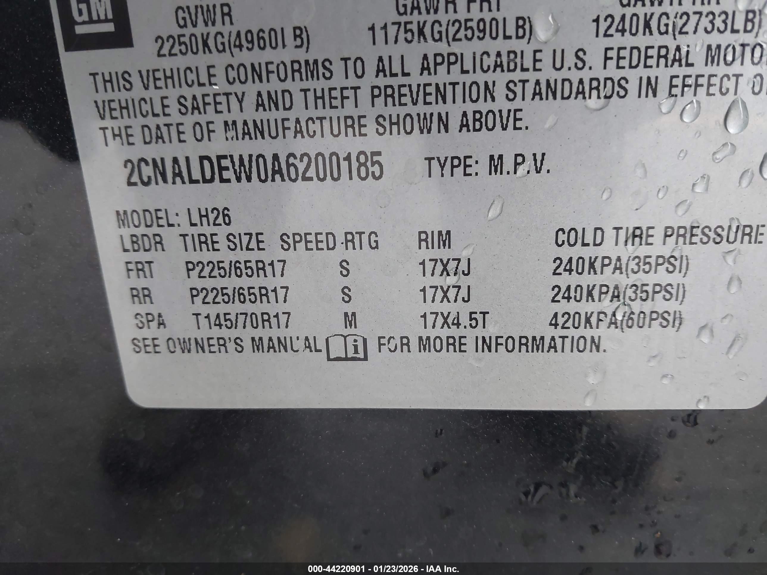 CHEVROLET EQUINOX image 9