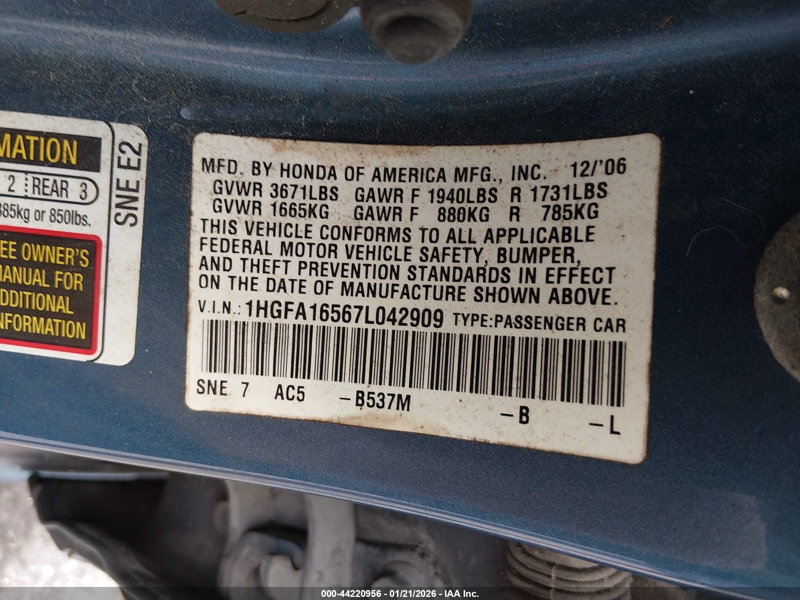 HONDA CIVIC image 9