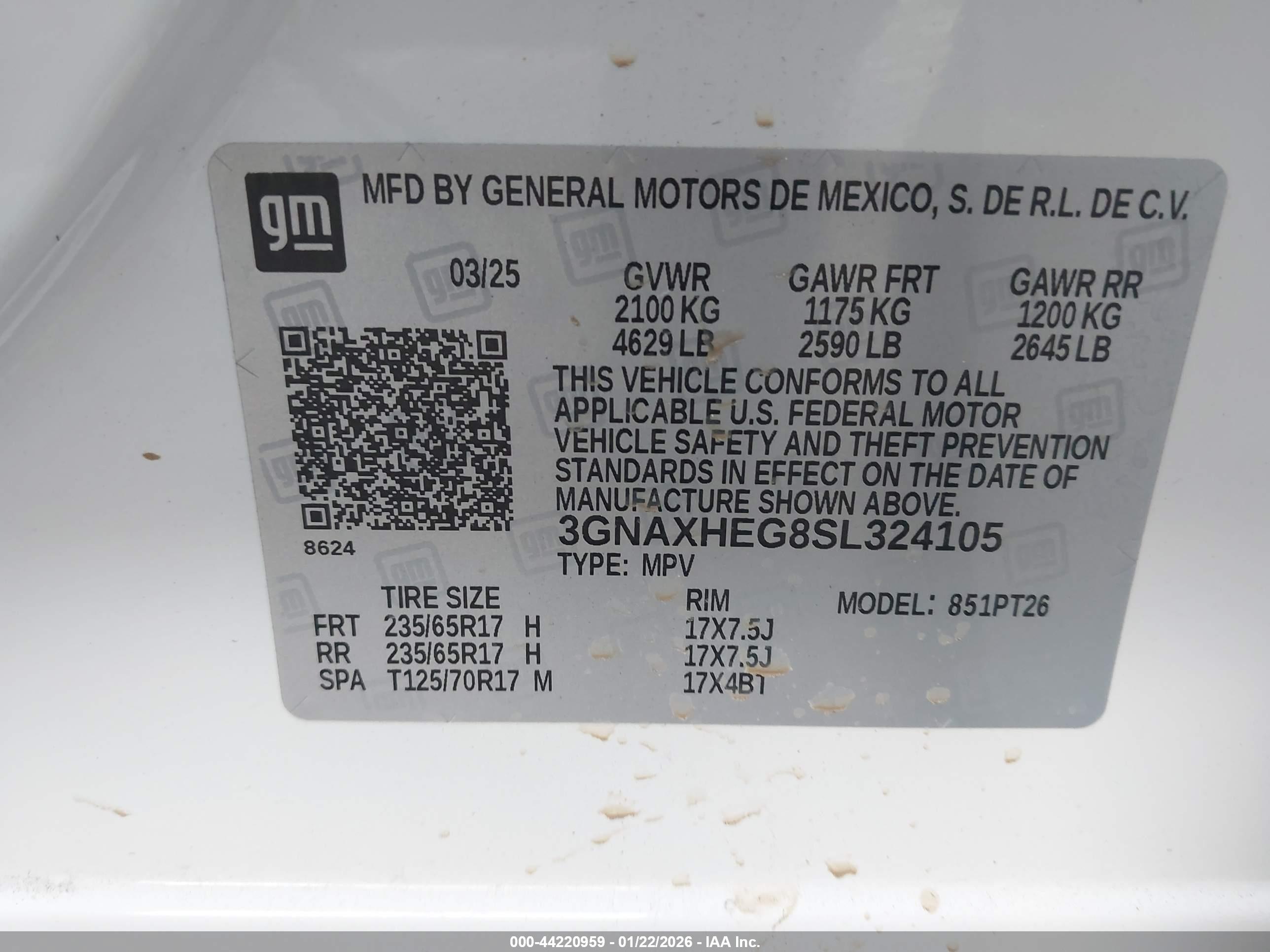 CHEVROLET EQUINOX image 9
