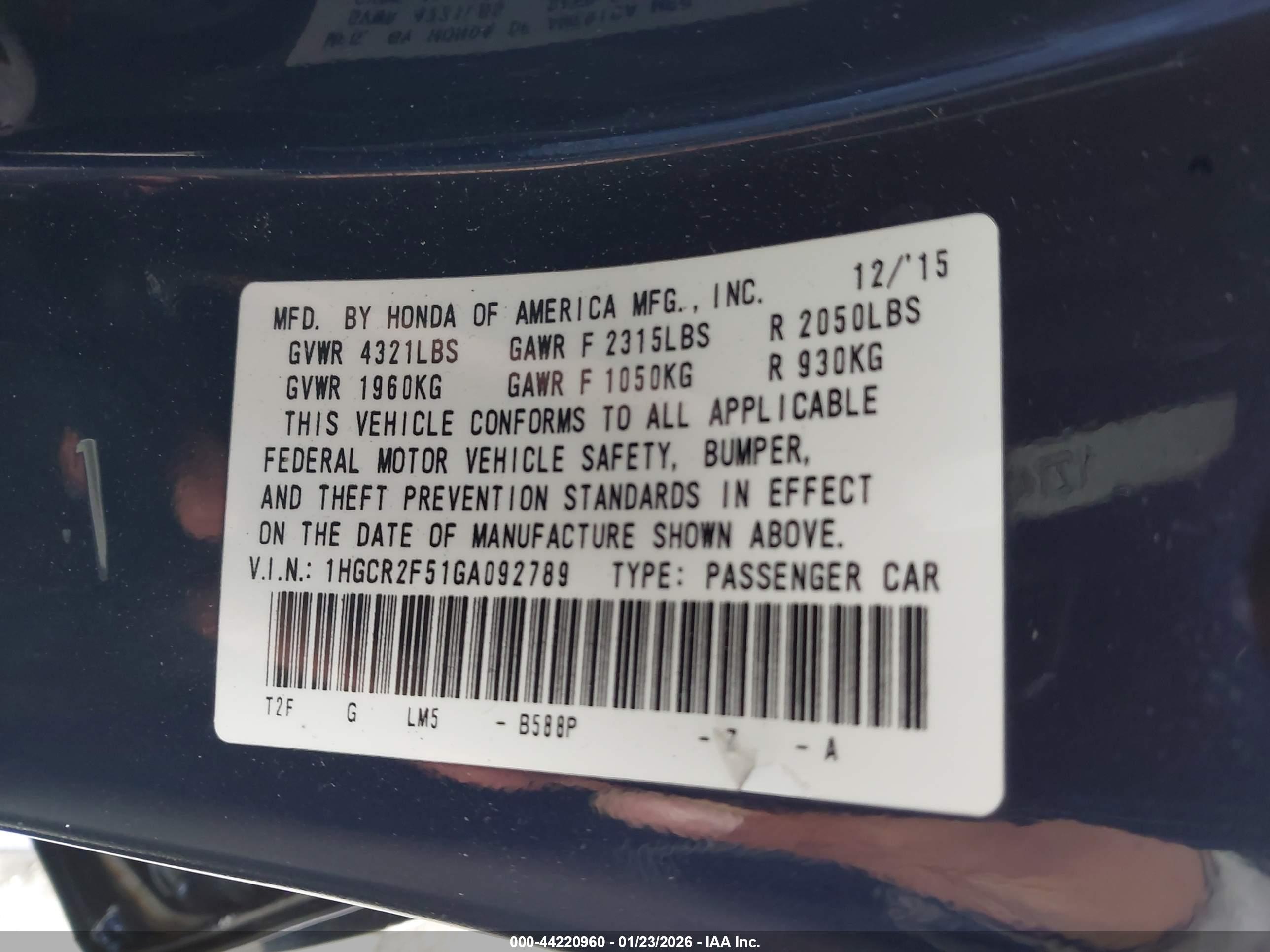 HONDA ACCORD image 9