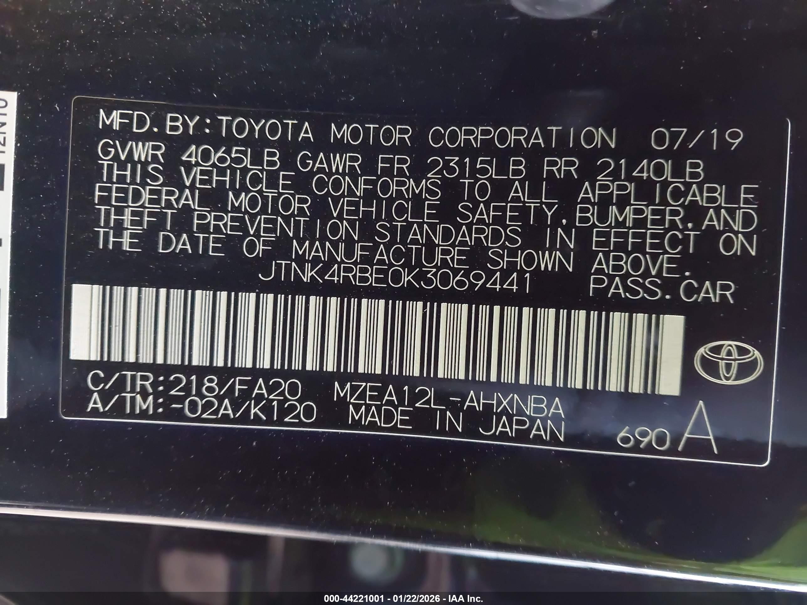 TOYOTA COROLLA image 9