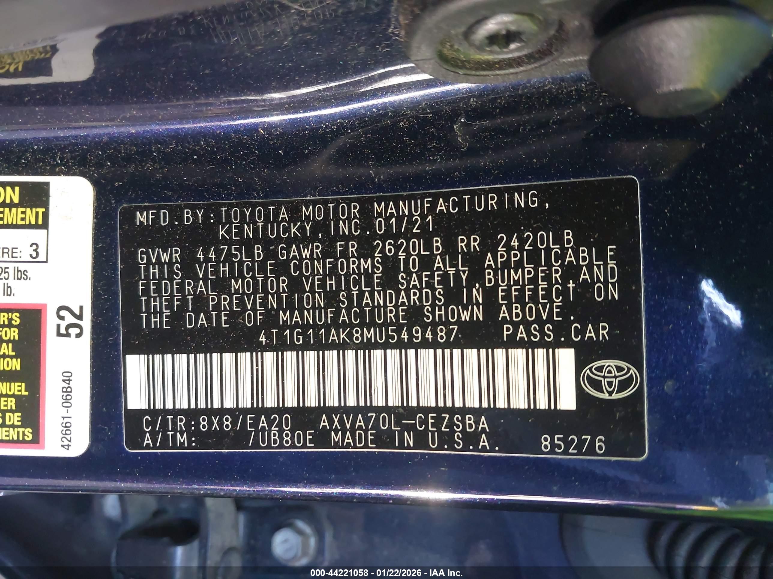 TOYOTA CAMRY image 9