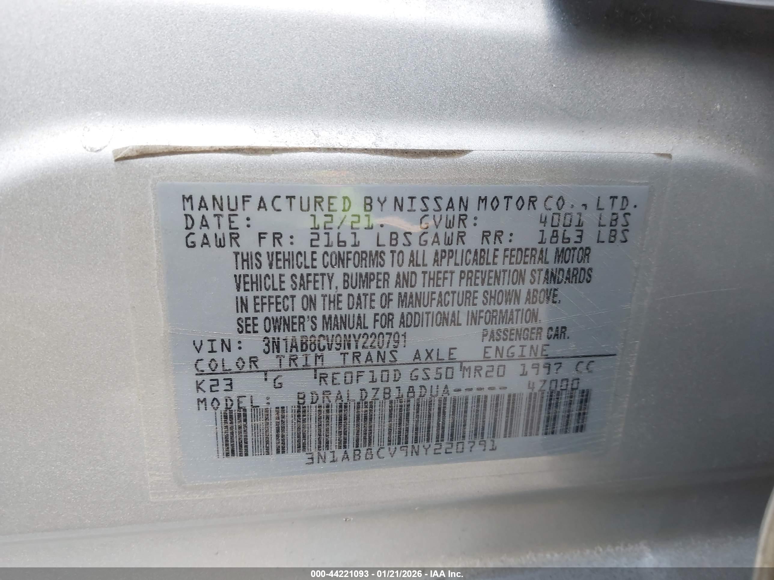 NISSAN SENTRA image 9