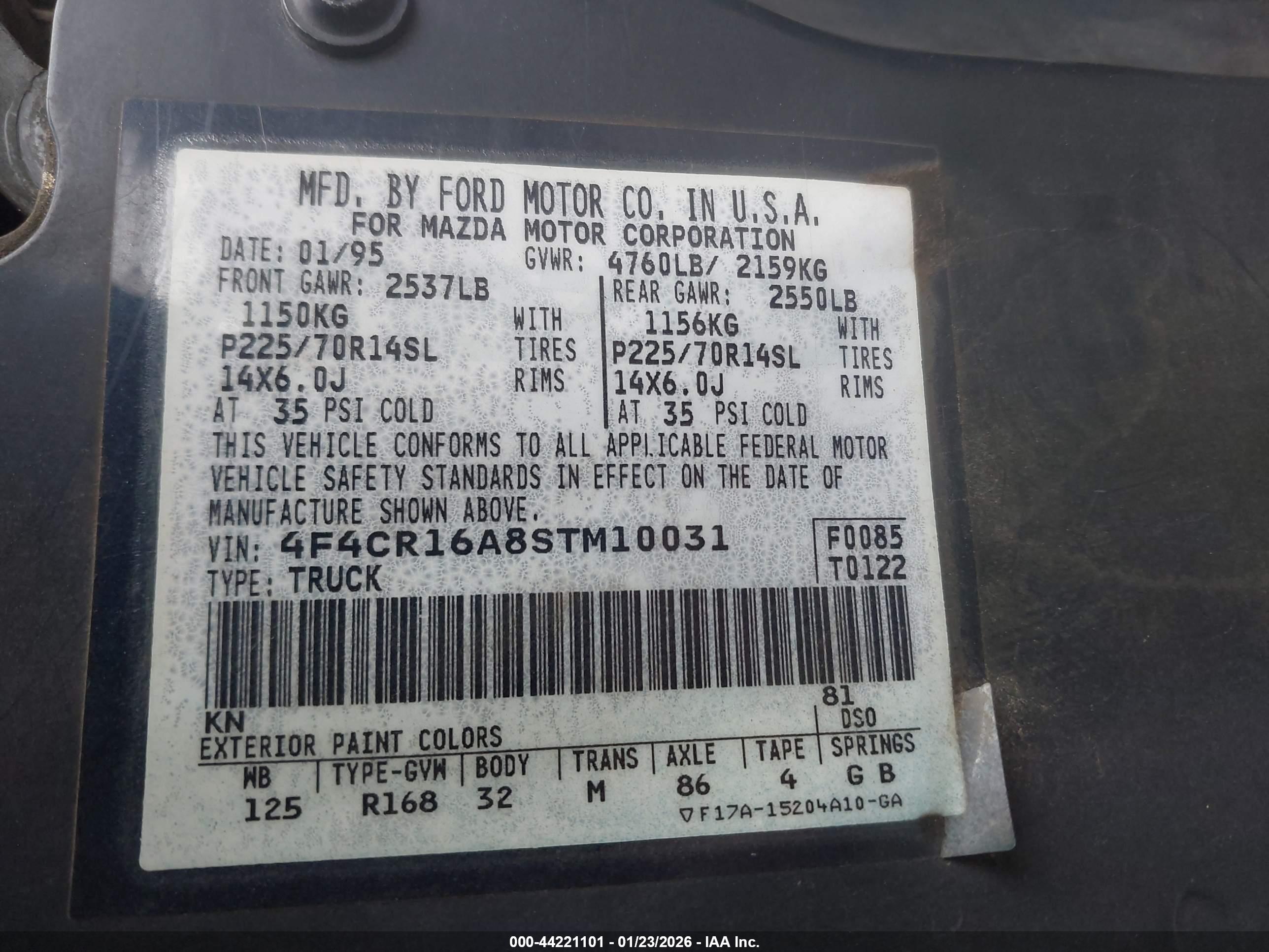 MAZDA B2300 image 9