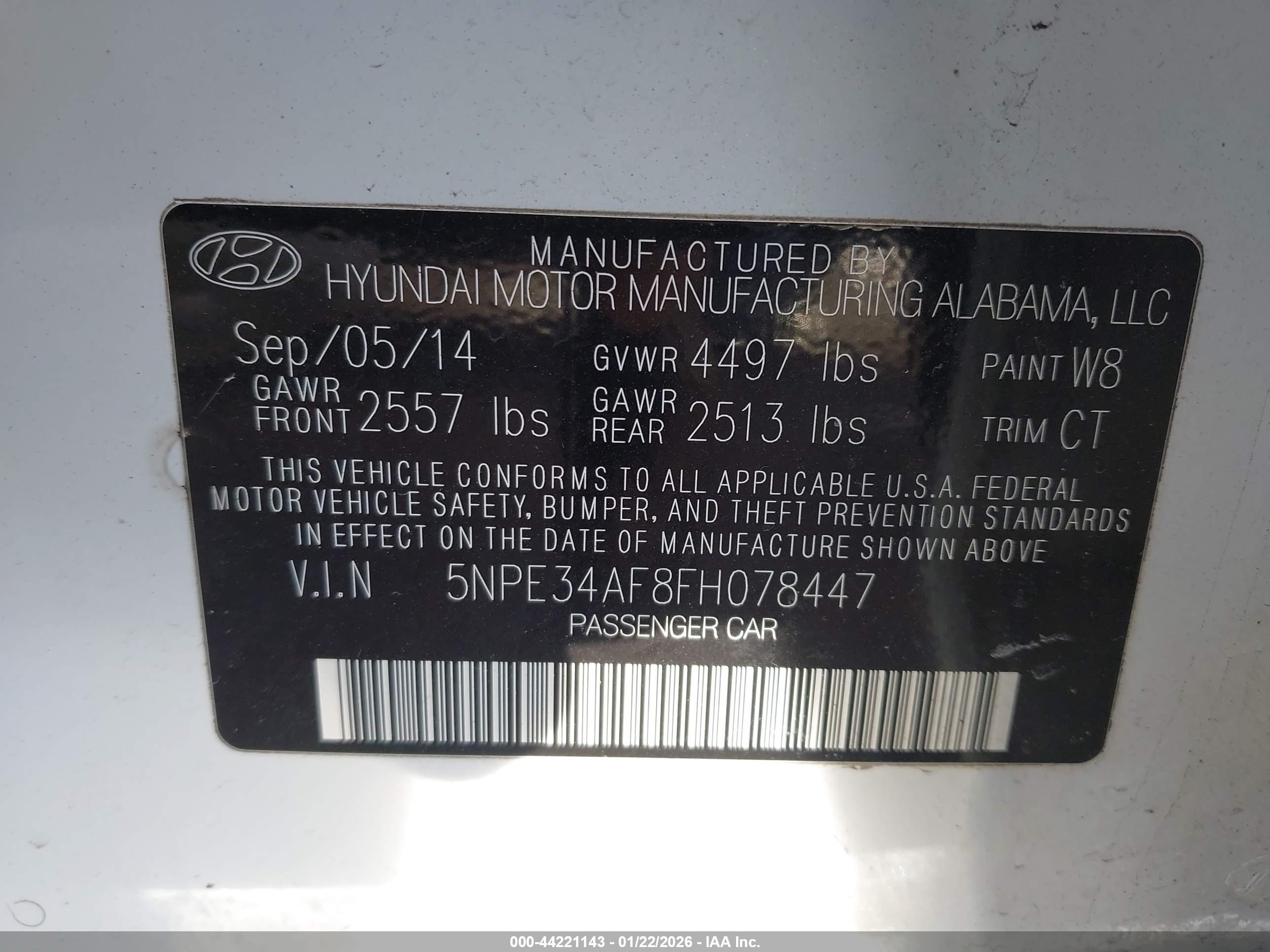 HYUNDAI SONATA image 9