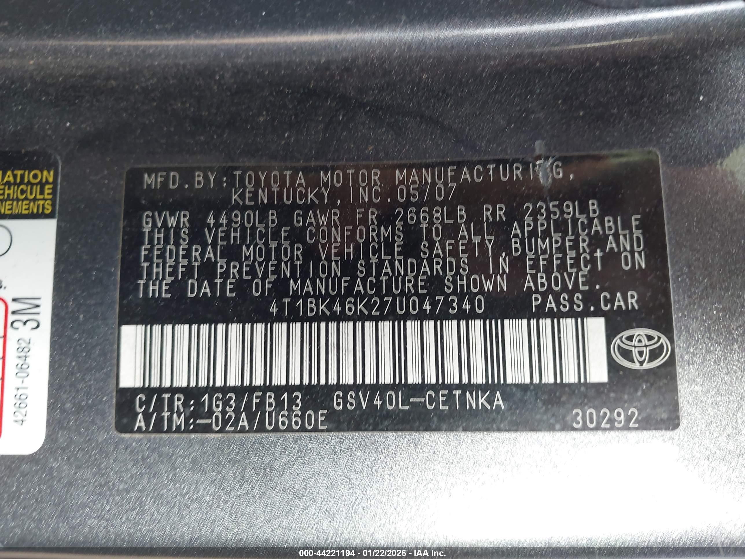 TOYOTA CAMRY image 9